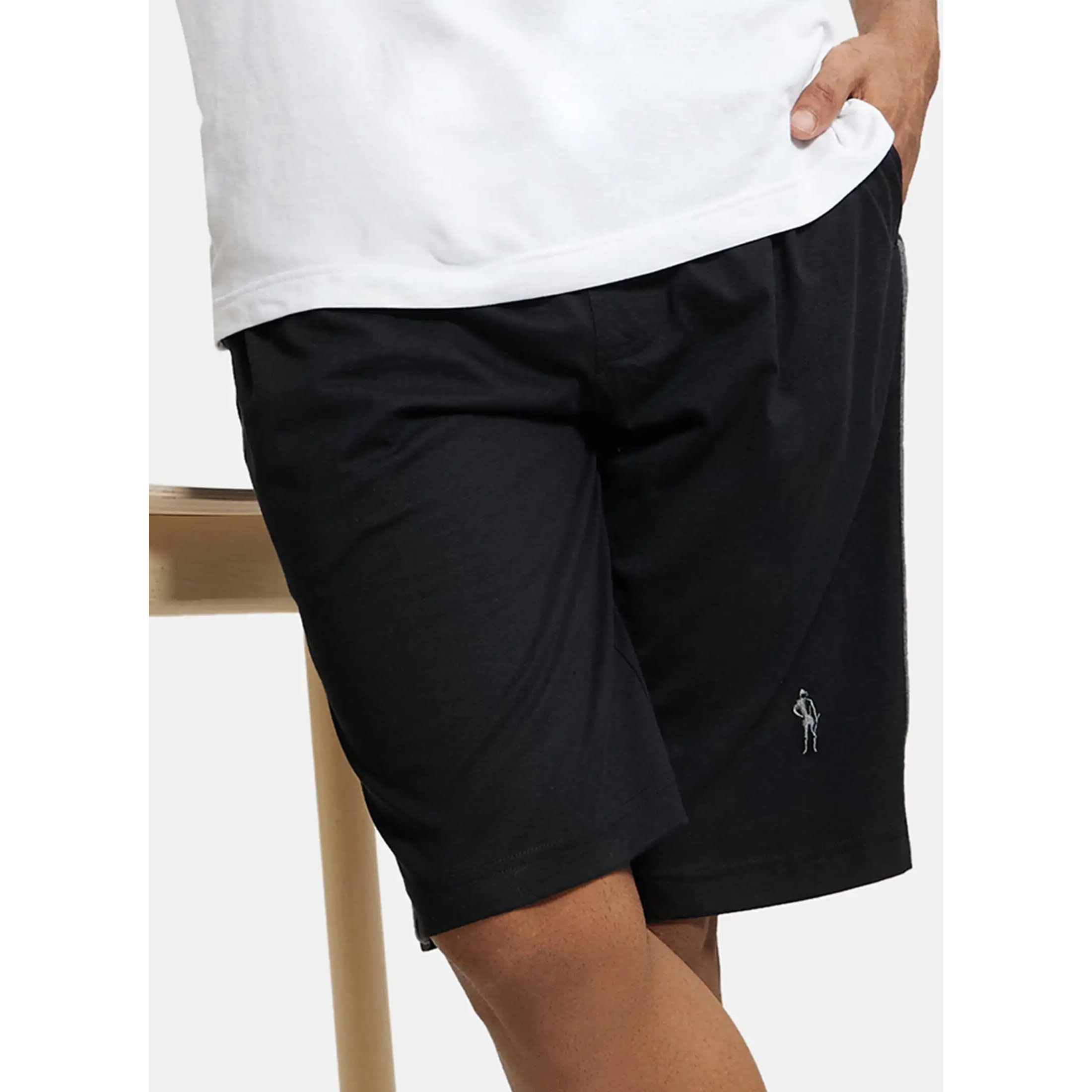 Jockey Men's Cotton Shorts (9426-0103-BLACK Black XL)