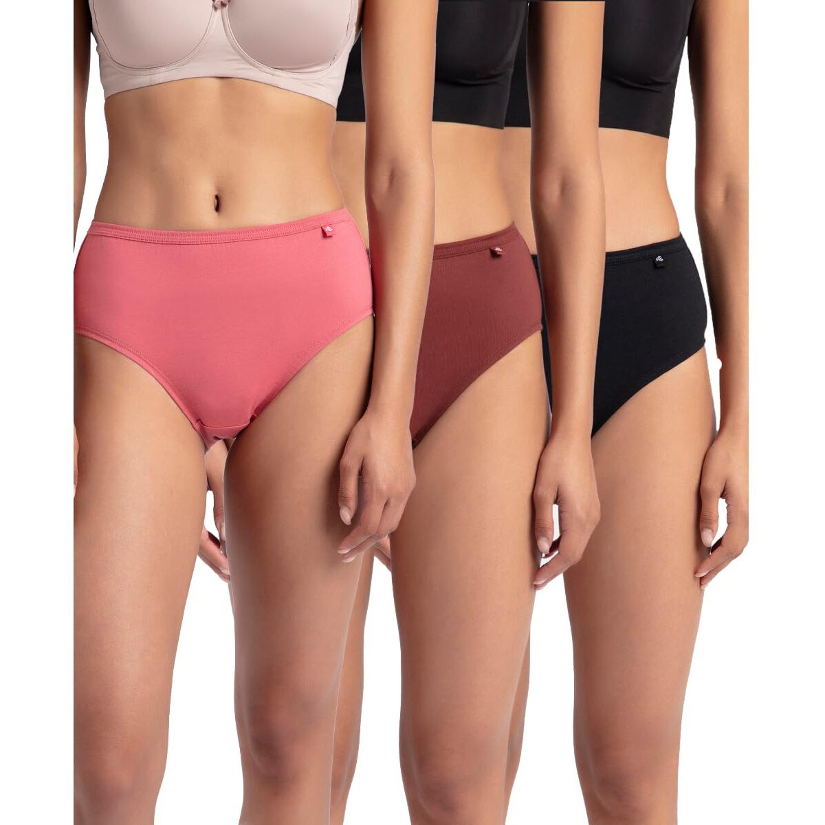 Jockey Women's Cotton Hipster (Pack of 3) (1406_Dark Assorted_XL_Assorted_XL)
