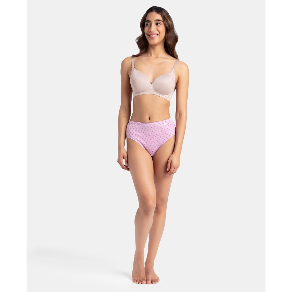 Jockey Women's Cotton Hipster (Pack of 3) (1406_Light Prints_S_Multicolor_S)