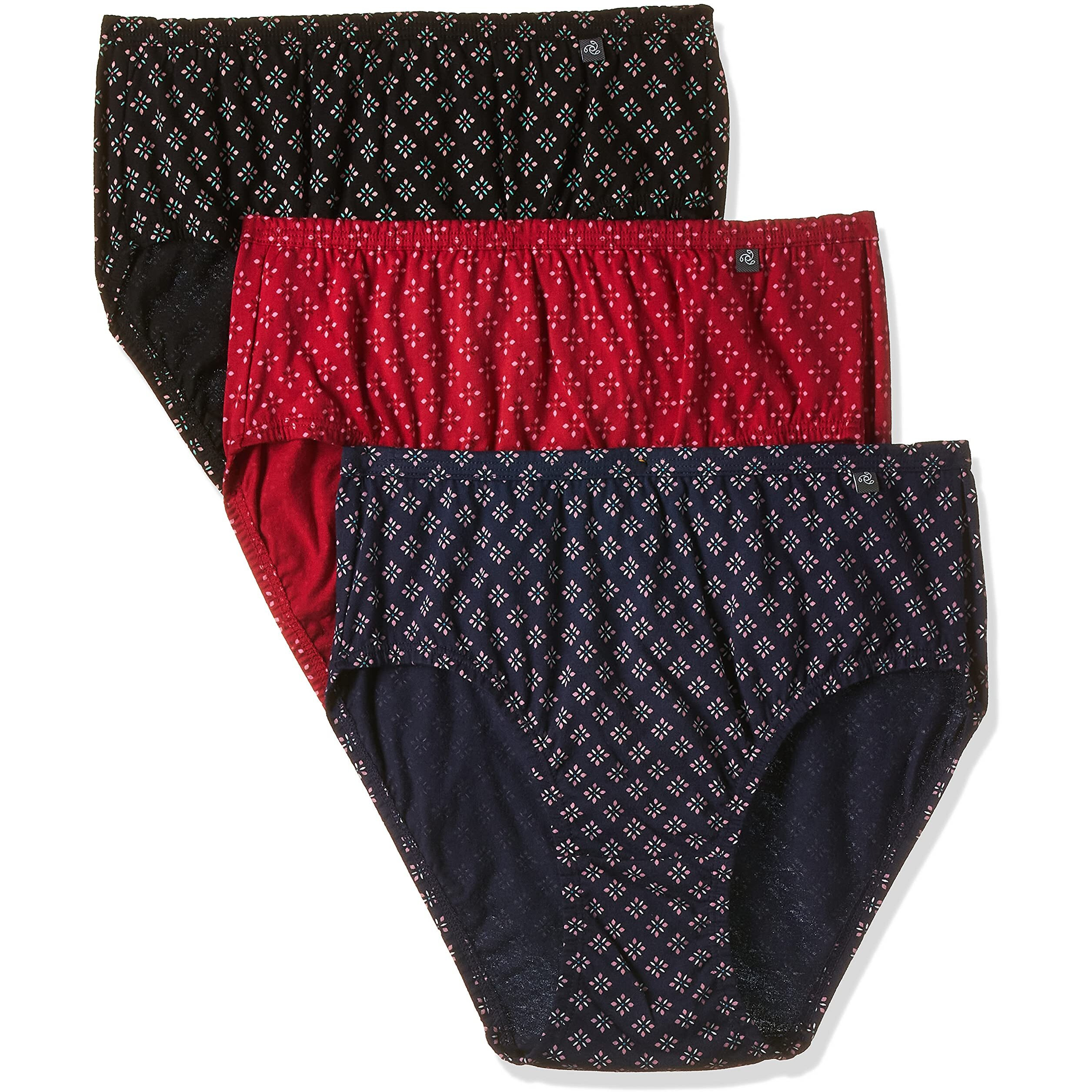 Jockey Women's Cotton Hipster (Pack of 3_Colors & Prints May Vary)