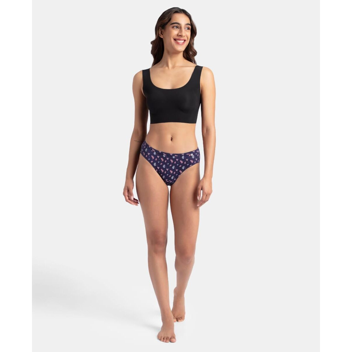Jockey Women's Cotton Bikini (Pack of 3) (1410_Dark Prints_XL_Assorted_XL)