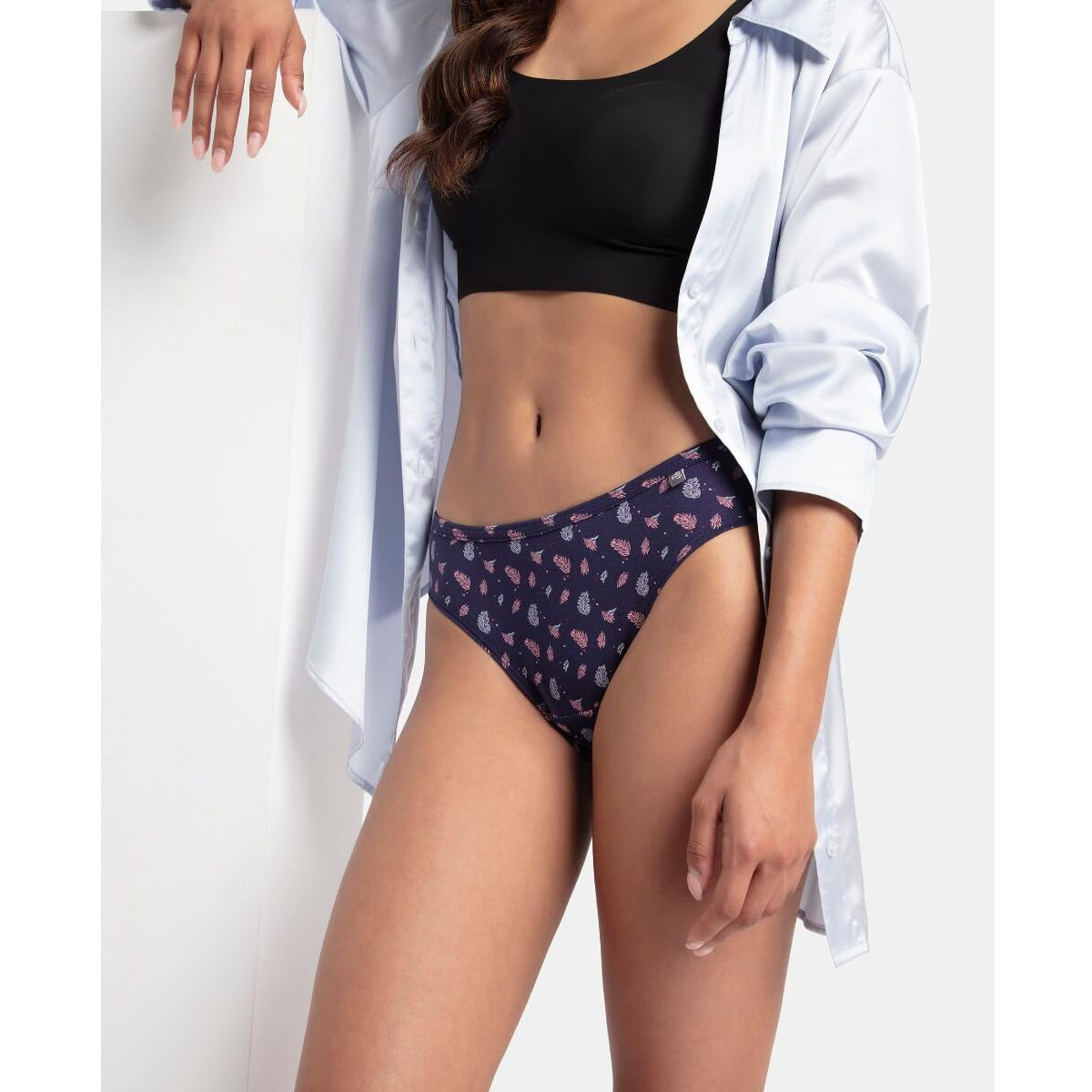 Jockey Women's Cotton Bikini (Pack of 3) (1410_Dark Prints_XL_Assorted_XL)