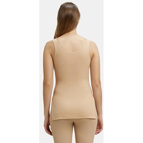 Jockey 2500 Women's Super Combed Cotton Rich Thermal Tank Top with Stay Warm Technology_Skin_S