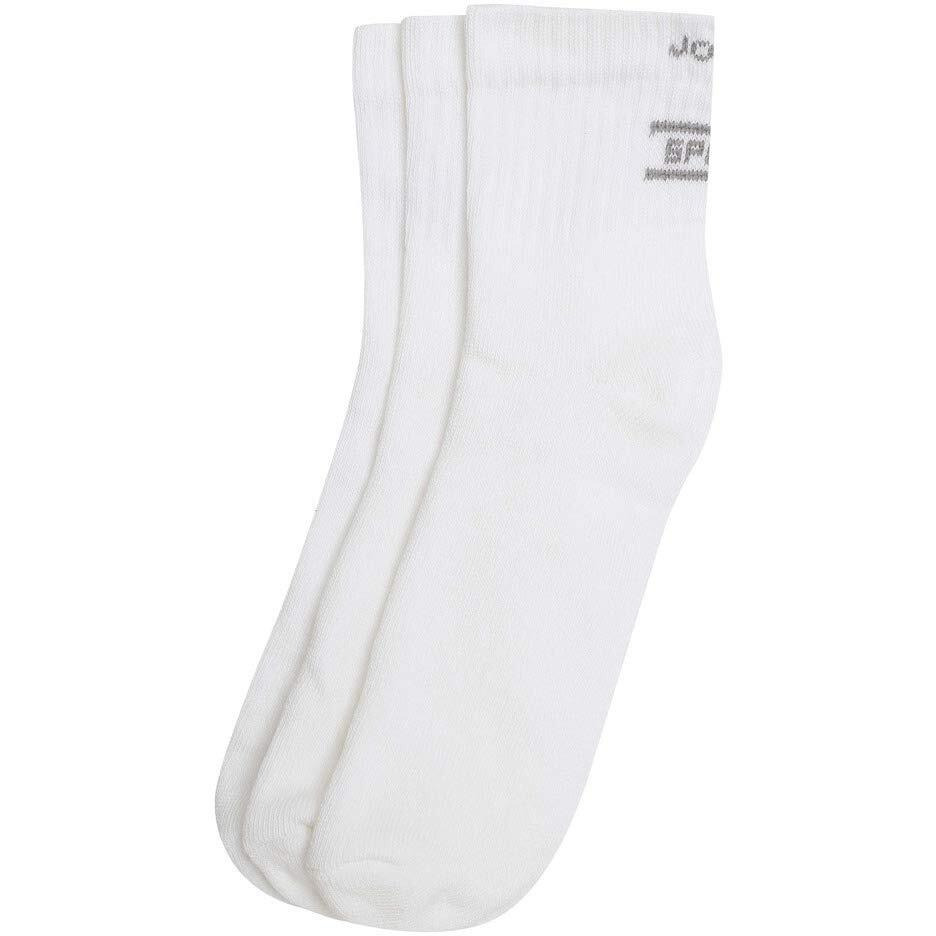 Jockey 7036 Men's Compact Cotton Terry Ankle Length Socks with Stay Fresh Treatment_White_Free Size
