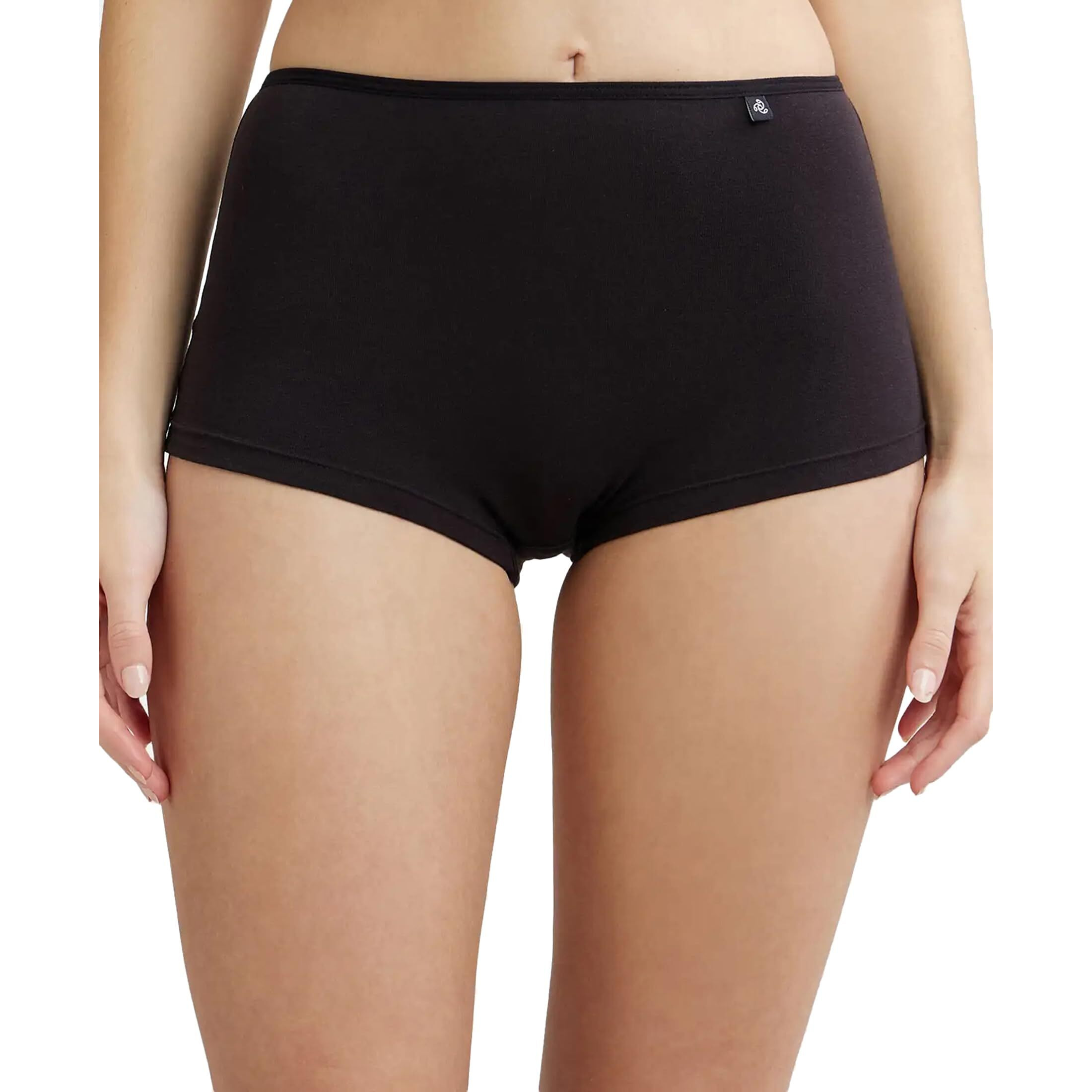 Jockey Women's Cotton Boyshorts (Pack of 1) (SS04_Black_L_Black_L)