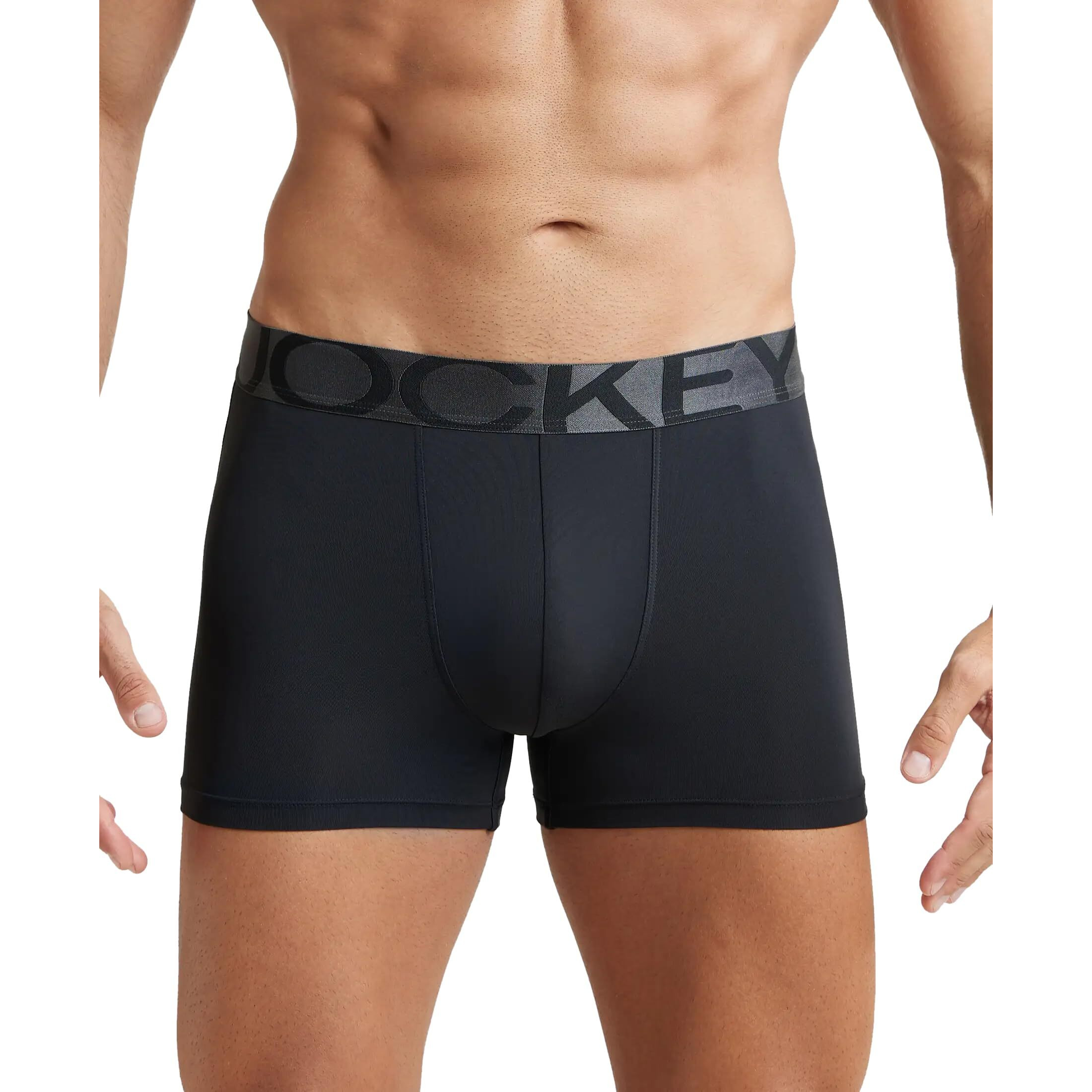 Jockey Men's Cotton Trunks (Pack of 1) (IC28-0105-BLACK Black M_Black_M)