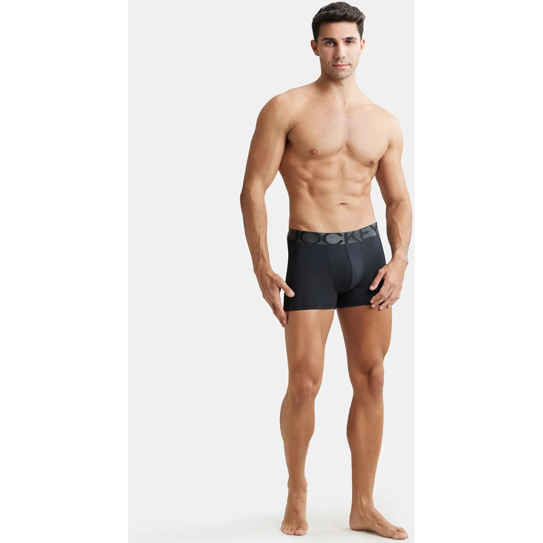 Jockey Men's Cotton Trunks (Pack of 1) (IC28-0105-BLACK Black M_Black_M)