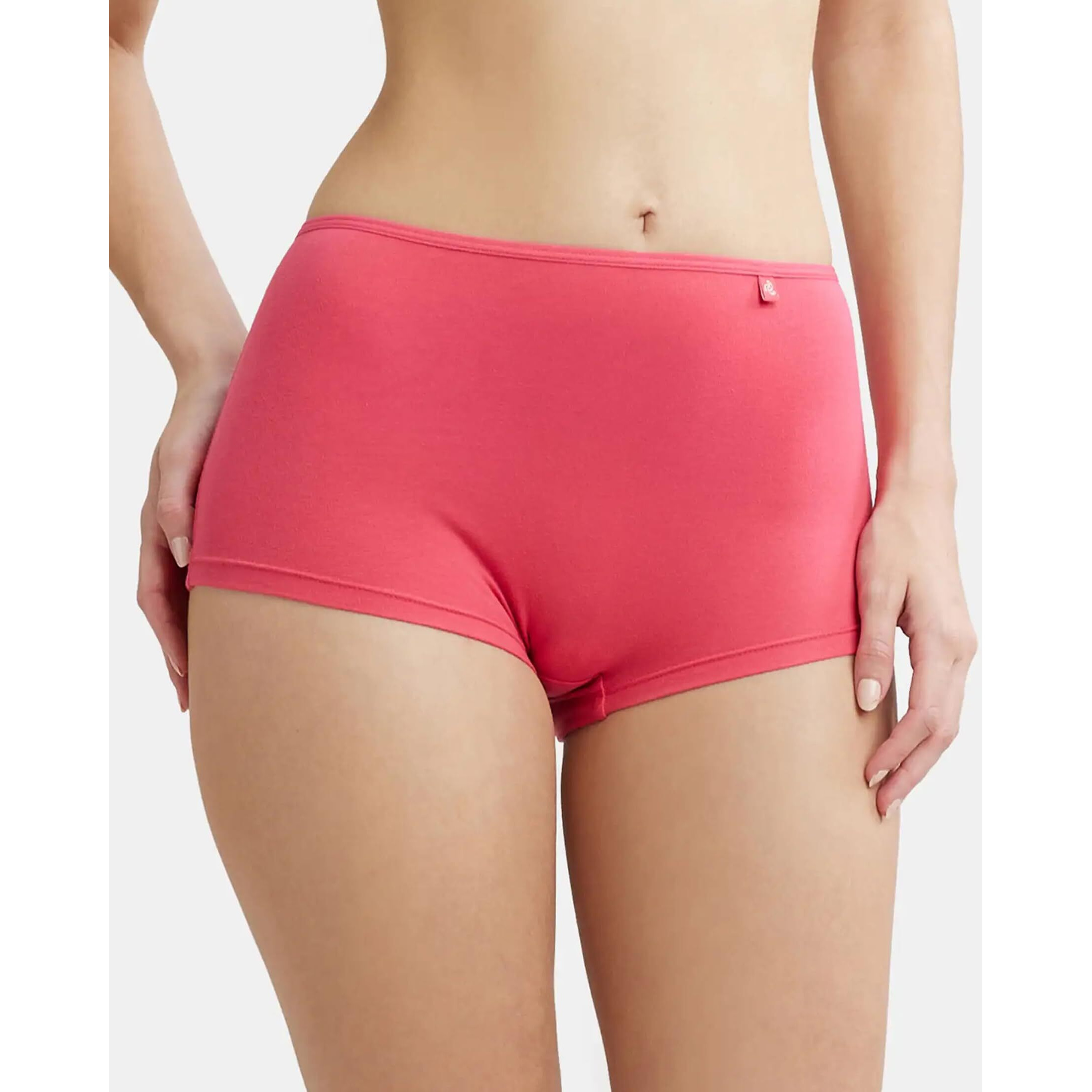 Jockey Women's Cotton Boyshorts (Pack of 1) (SS04_Ruby_X-Large_Ruby_XL)