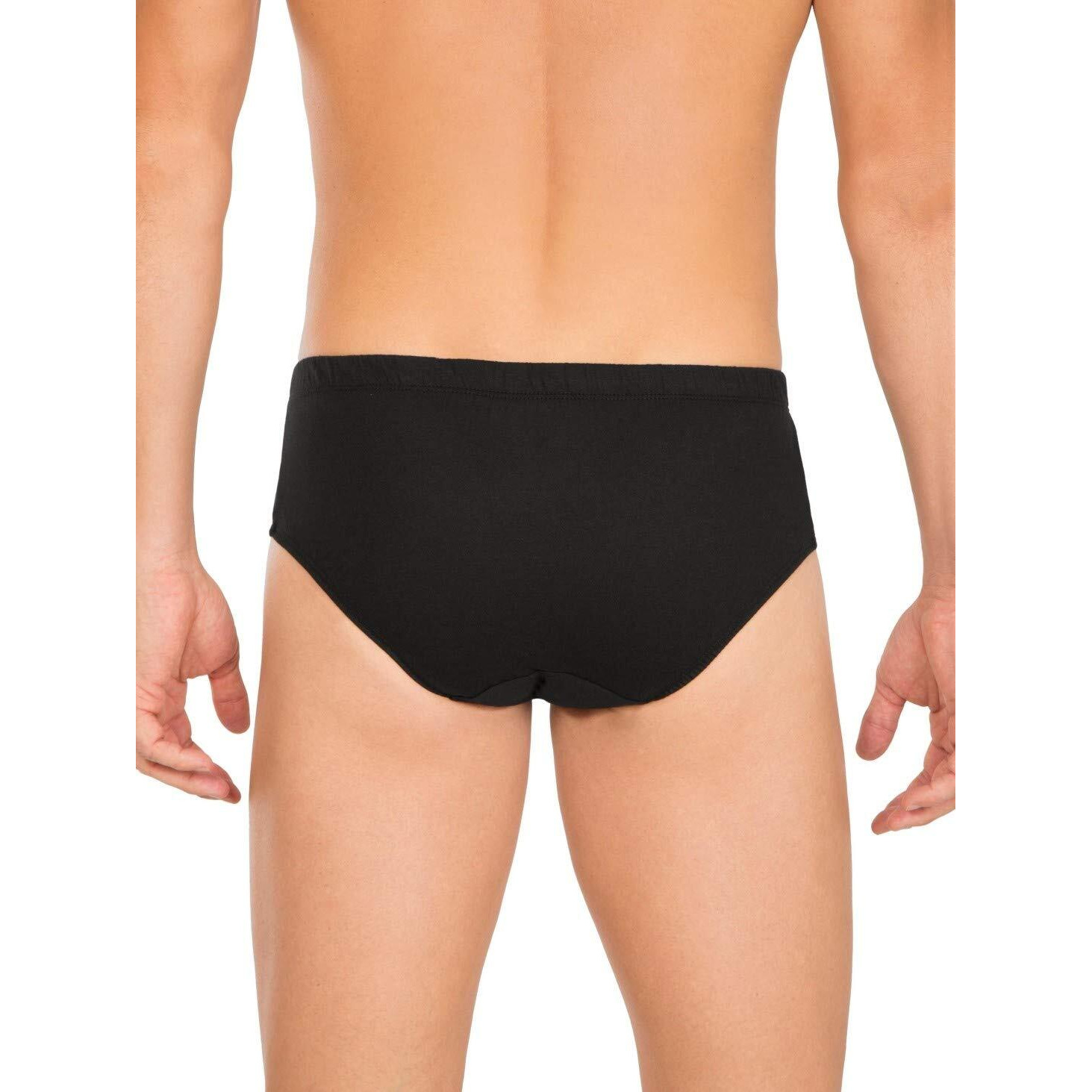 Jockey Men's Cotton Briefs (Pack of 3) (8035-0305-BLACK_Black_X-Large_Black_XL)