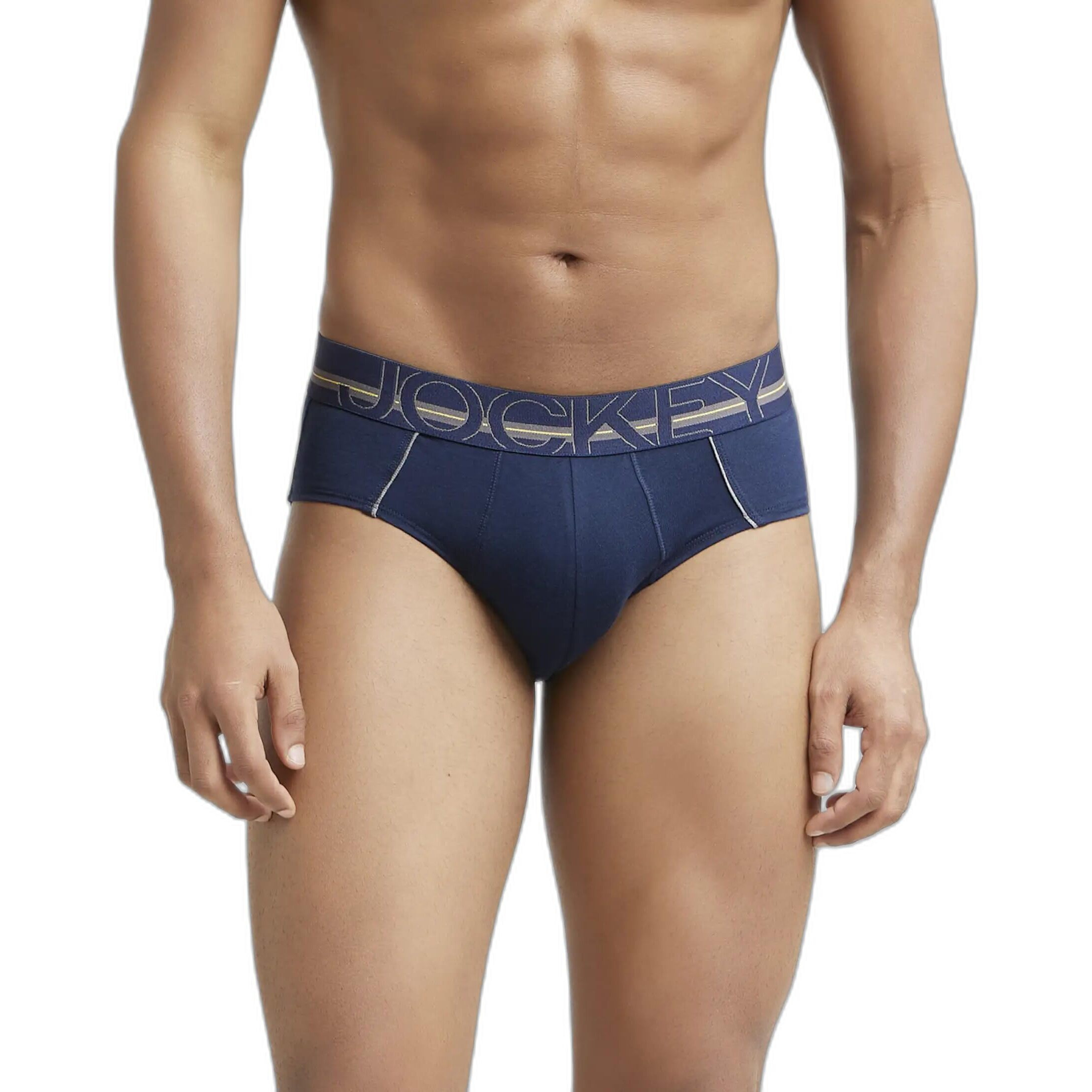 Jockey Men's Cotton Briefs (Pack of 1) (US14-0105-NAVY_Navy_Medium_Navy_M)