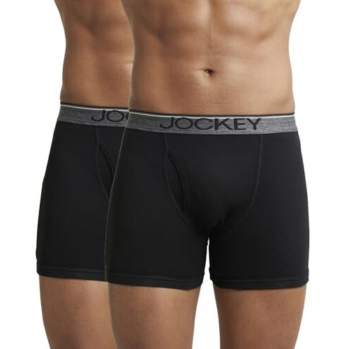 Jockey Men's Cotton Brief 8901326065655 8009-0210-ASSTD Black L (Pack of 2) ( (Color & Prints May Vary)