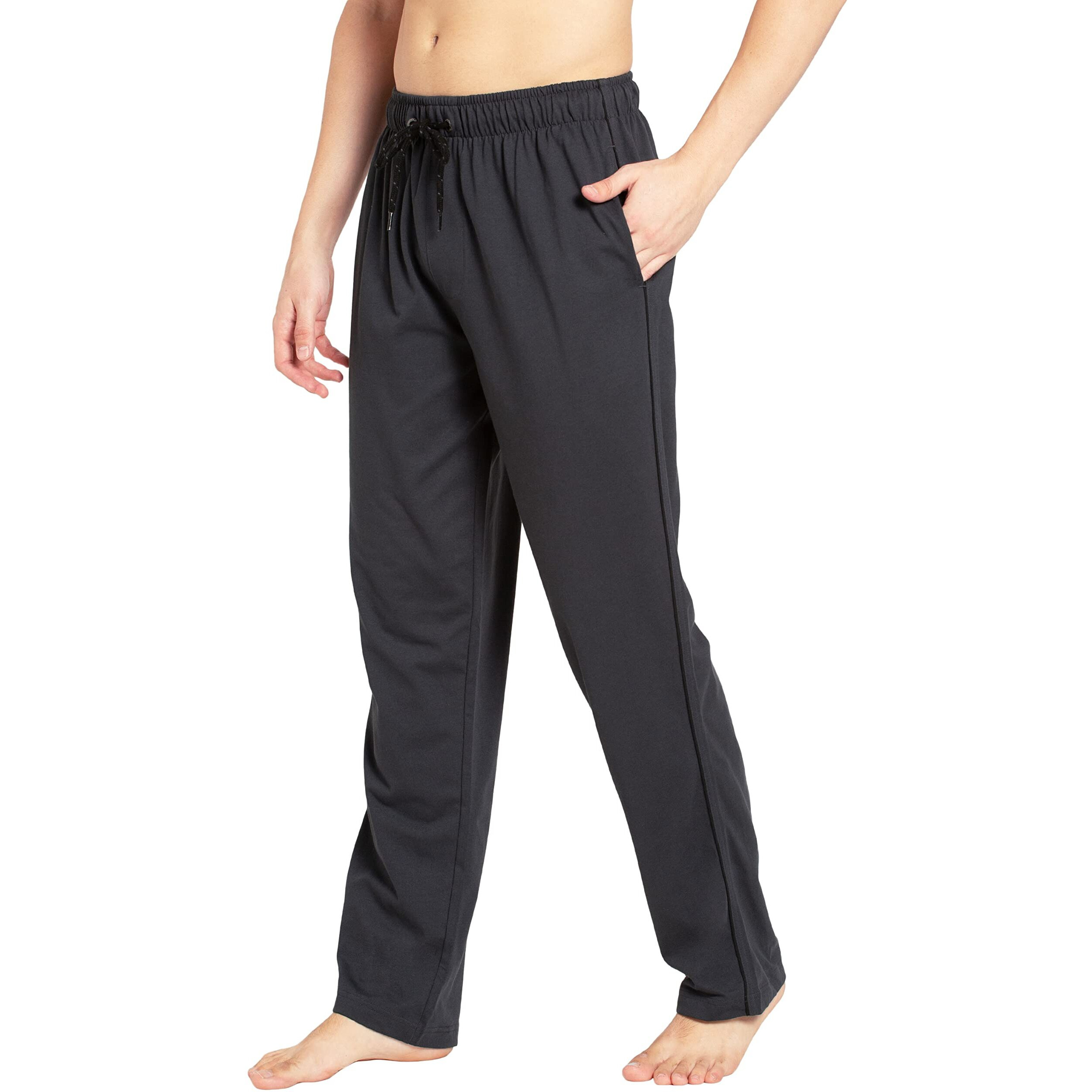 Jockey Men's Relaxed Fit Sweatpants (9500_Graphite & Black_Xx-Large)