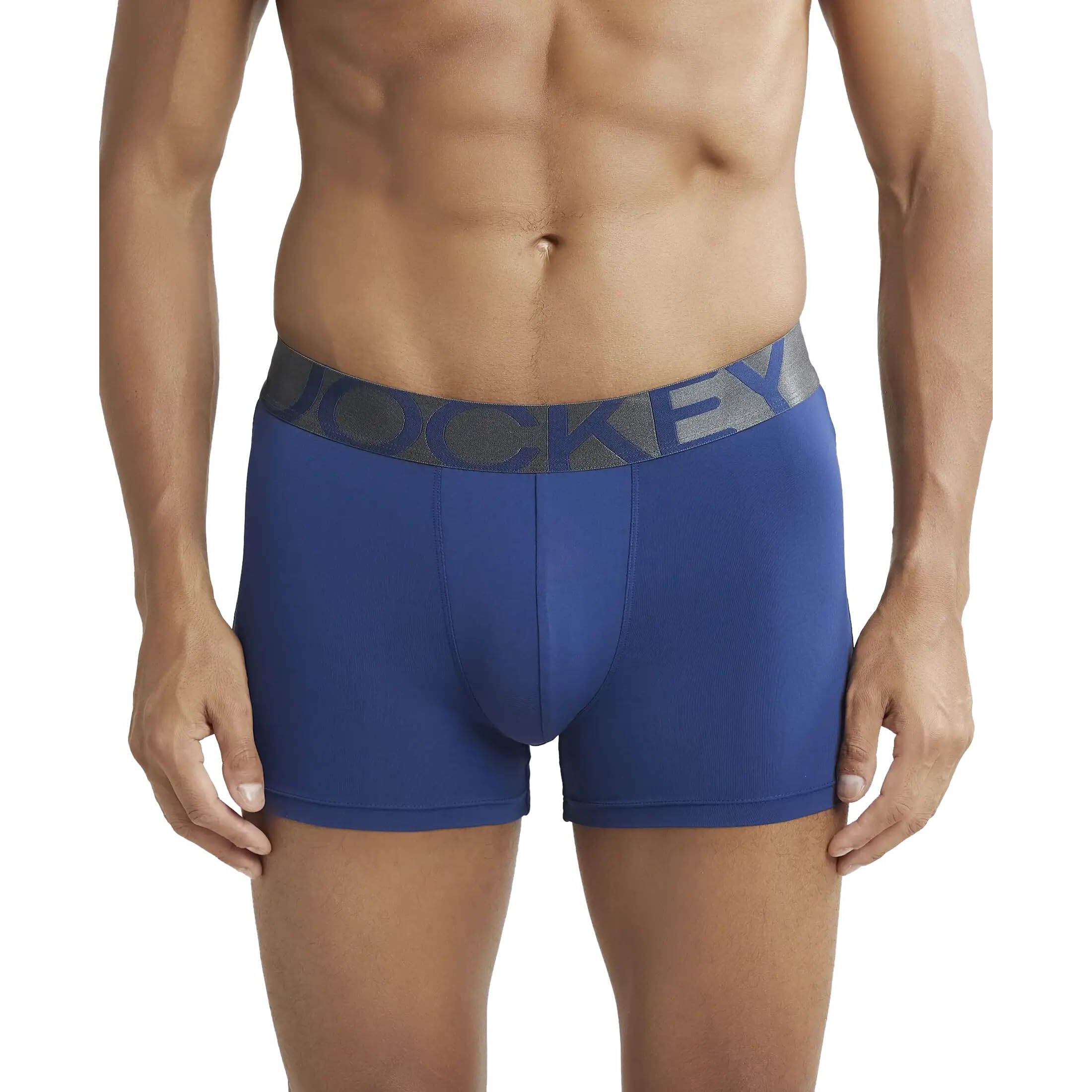 Jockey Men's Cotton Trunks (Pack of 1) (IC28_Royal Blue_Medium_Royal Blue_M)
