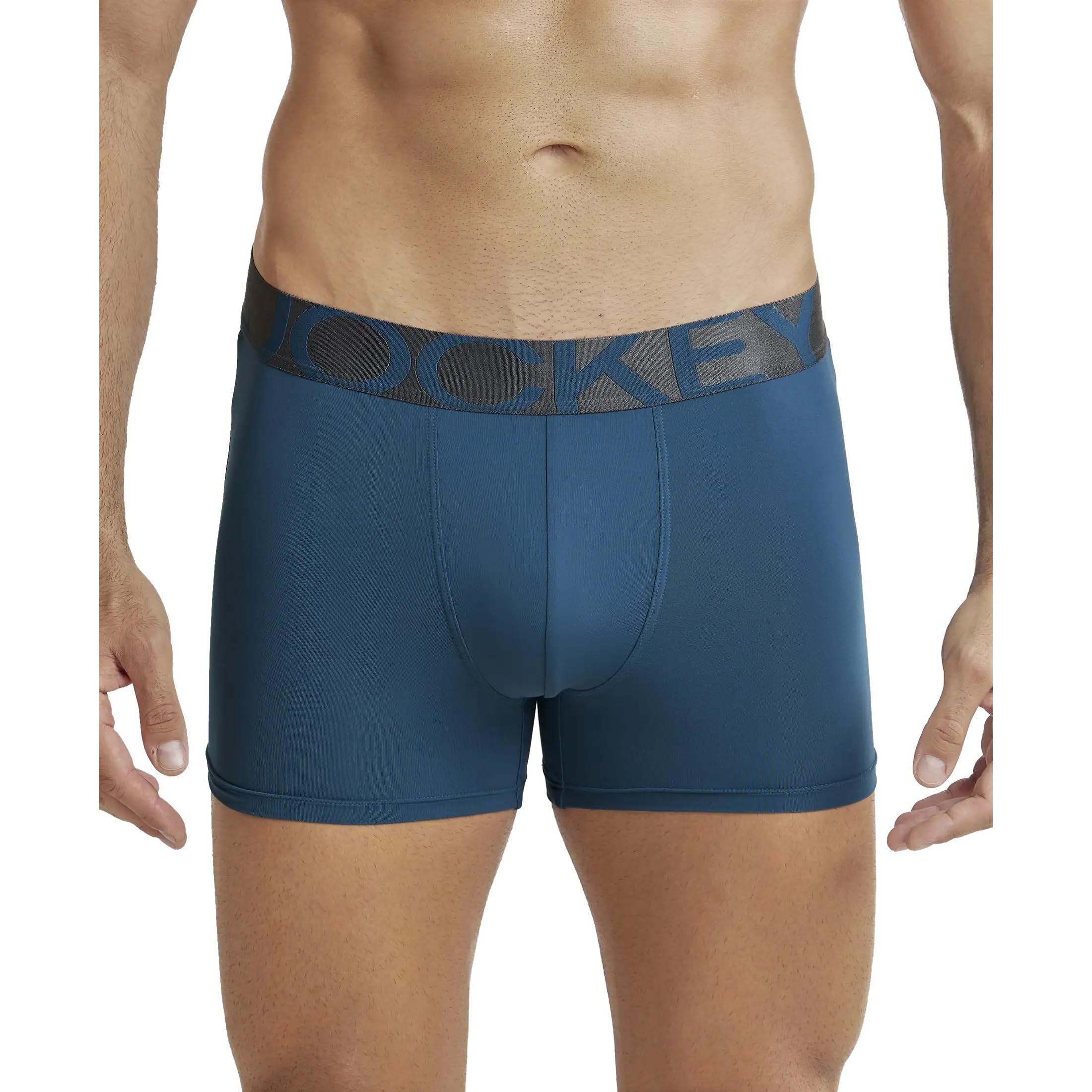 Jockey Men's Cotton Trunks (Pack of 1) (IC28_Legion Blue_Medium_Legion Blue_M)