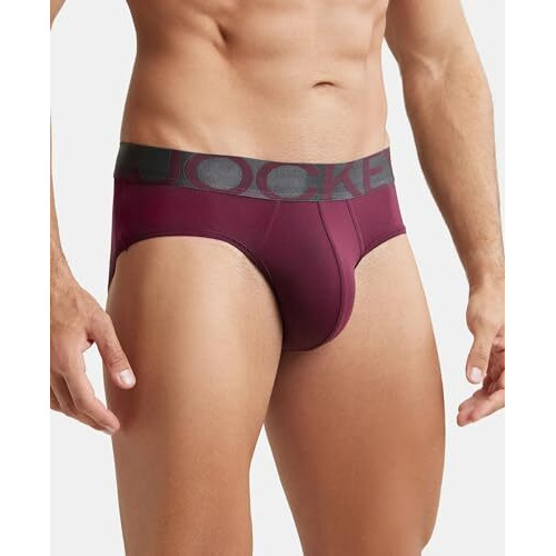Jockey Men's Cotton Wind Ultra Soft Brief (IC27-01_Wine Tasting_XL)