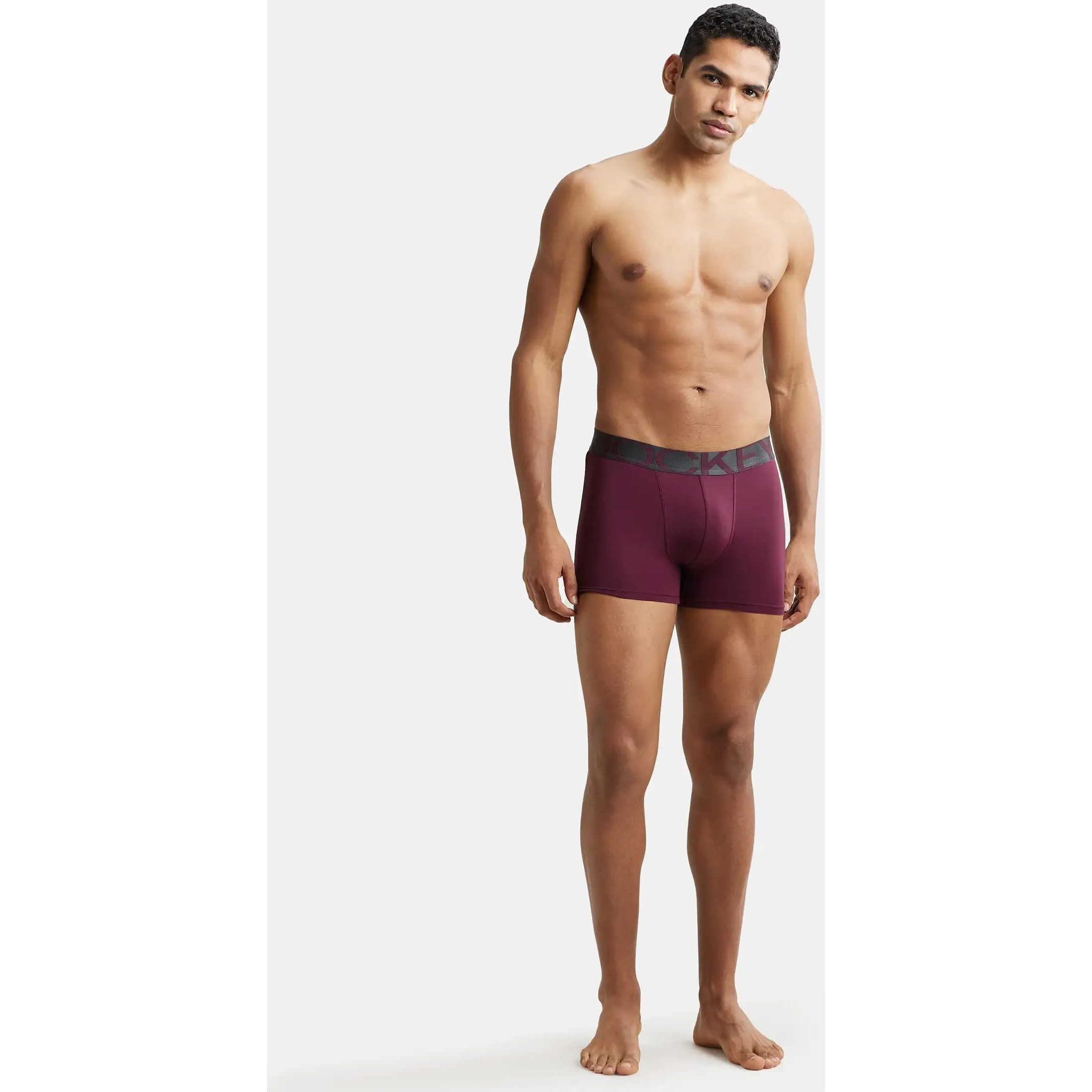 Jockey Men's Cotton Ultra Soft Trunk (Pack of 1) (IC28_Wind_Large_Wine Tasting_L)