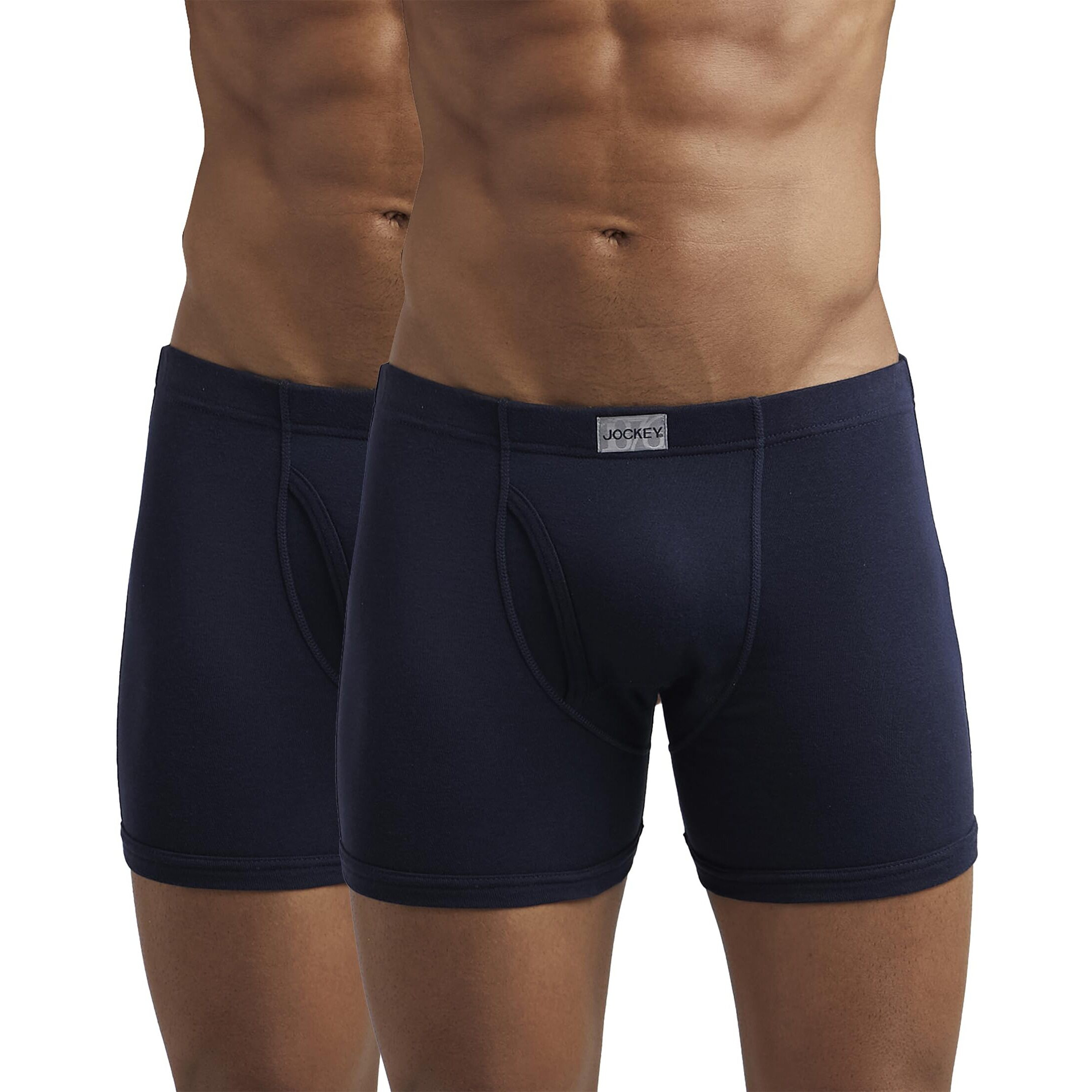 Jockey Men's Cotton Boxer Brief (Pack of 2) (37704_Blue_2XL)