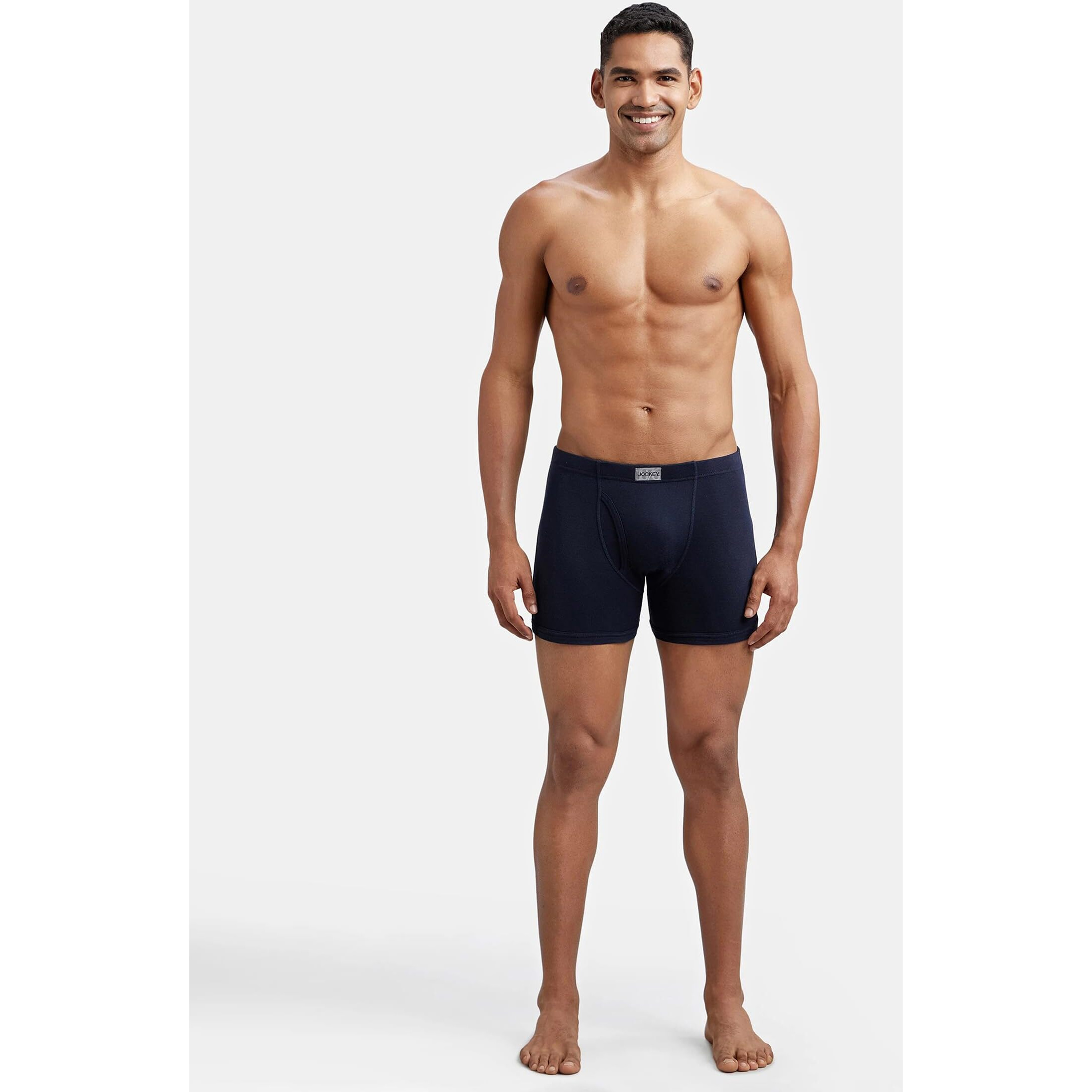 Jockey Men's Cotton Boxer Brief (Pack of 2) (37704_Blue_2XL)