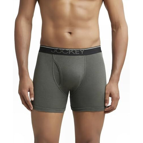 Jockey Men's Cotton Briefs (Pack of 2) (38039_Green_XL)
