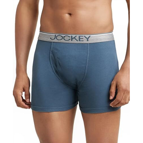 Jockey Men's Cotton Briefs (Pack of 2) (38042_Grey_M)
