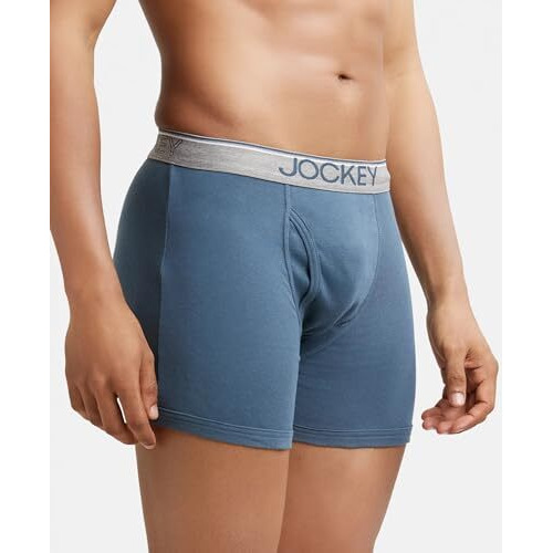 Jockey Men's Cotton Briefs (Pack of 2) (38042_Grey_M)