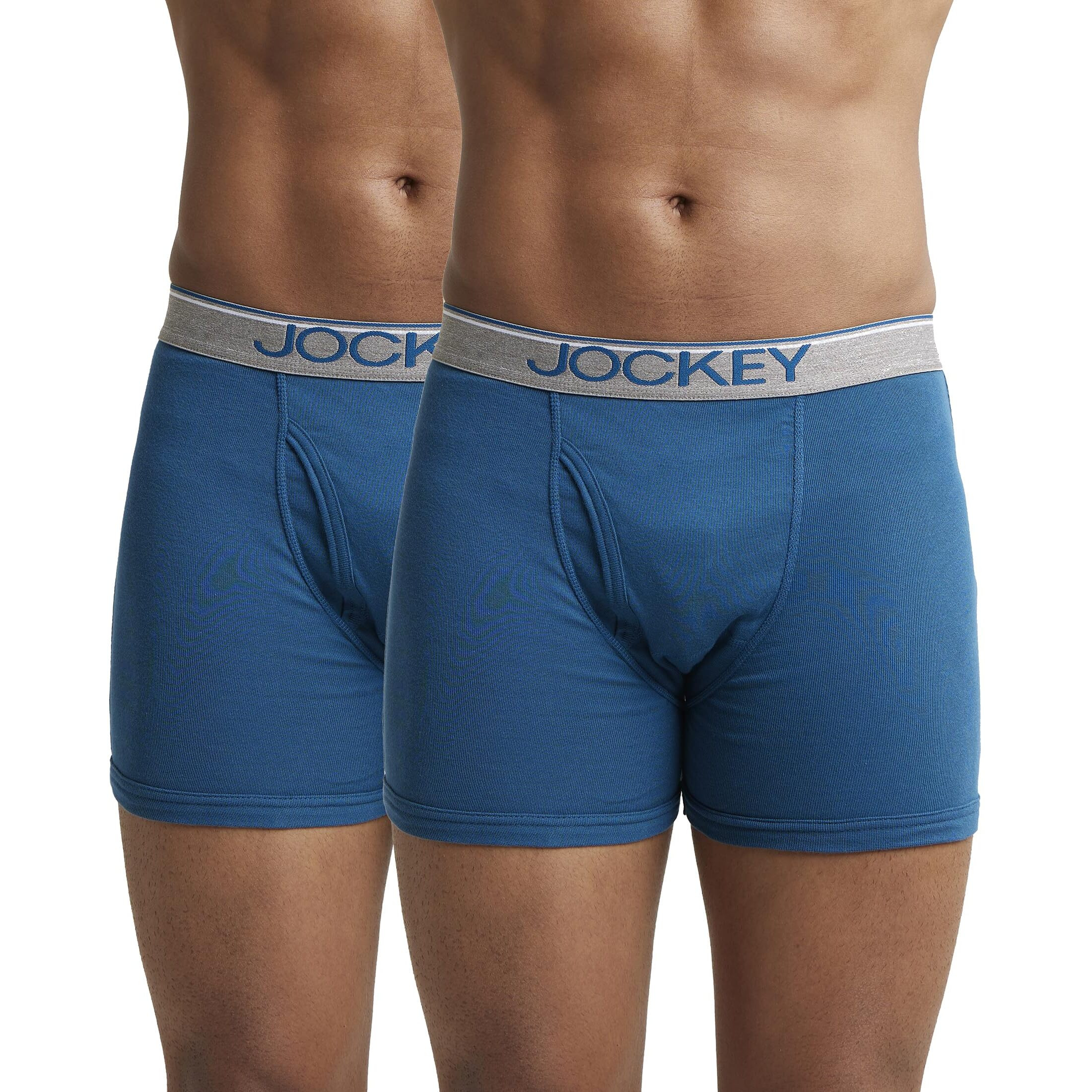 Jockey Men's Cotton Briefs (Pack of 2) (38049_Blue_XL)