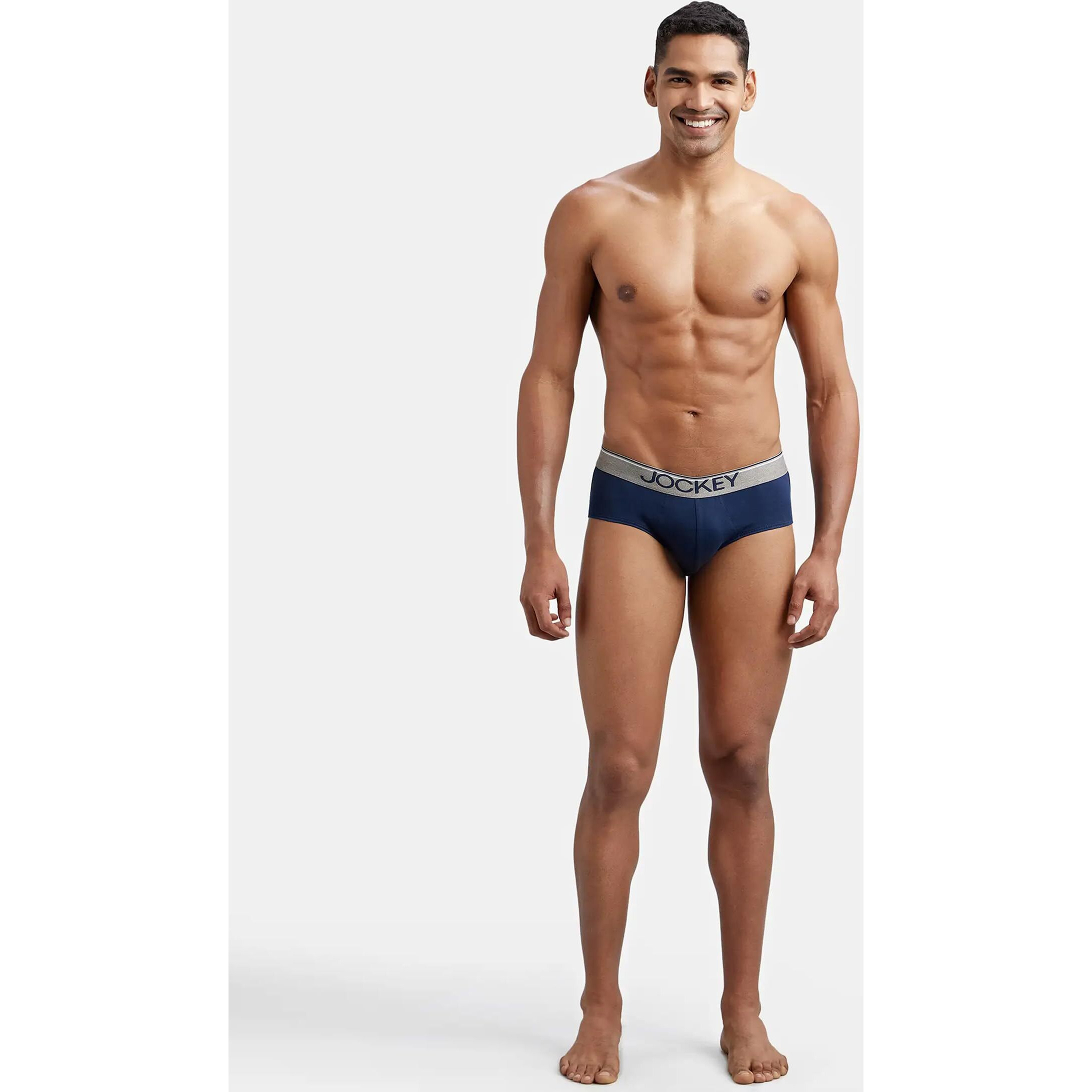 Jockey Men's Cotton Briefs (Pack of 2) (37824_Blue_L)