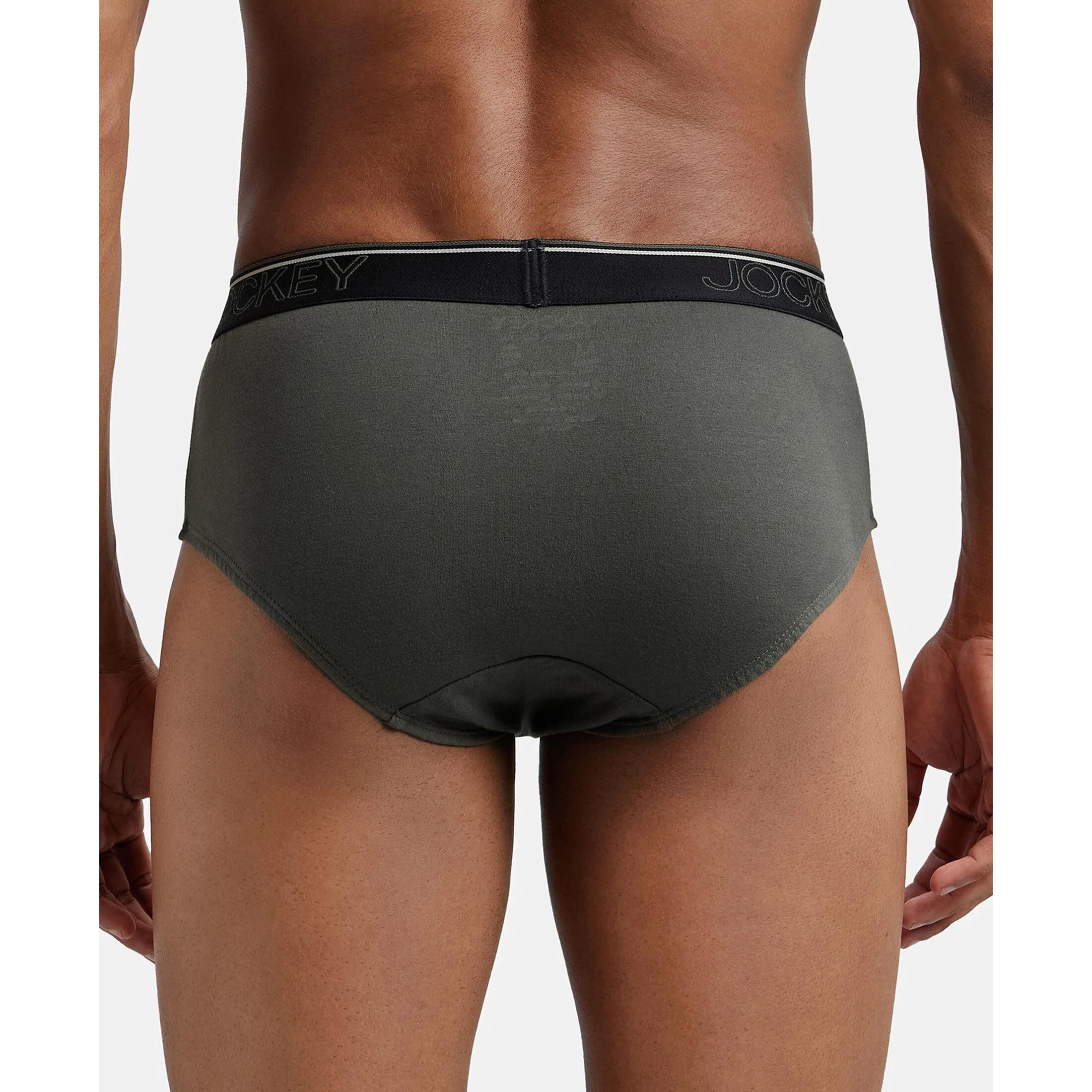 Jockey Men's Cotton Square Cut Brief (Pack of 2) (37829_Green_XL)