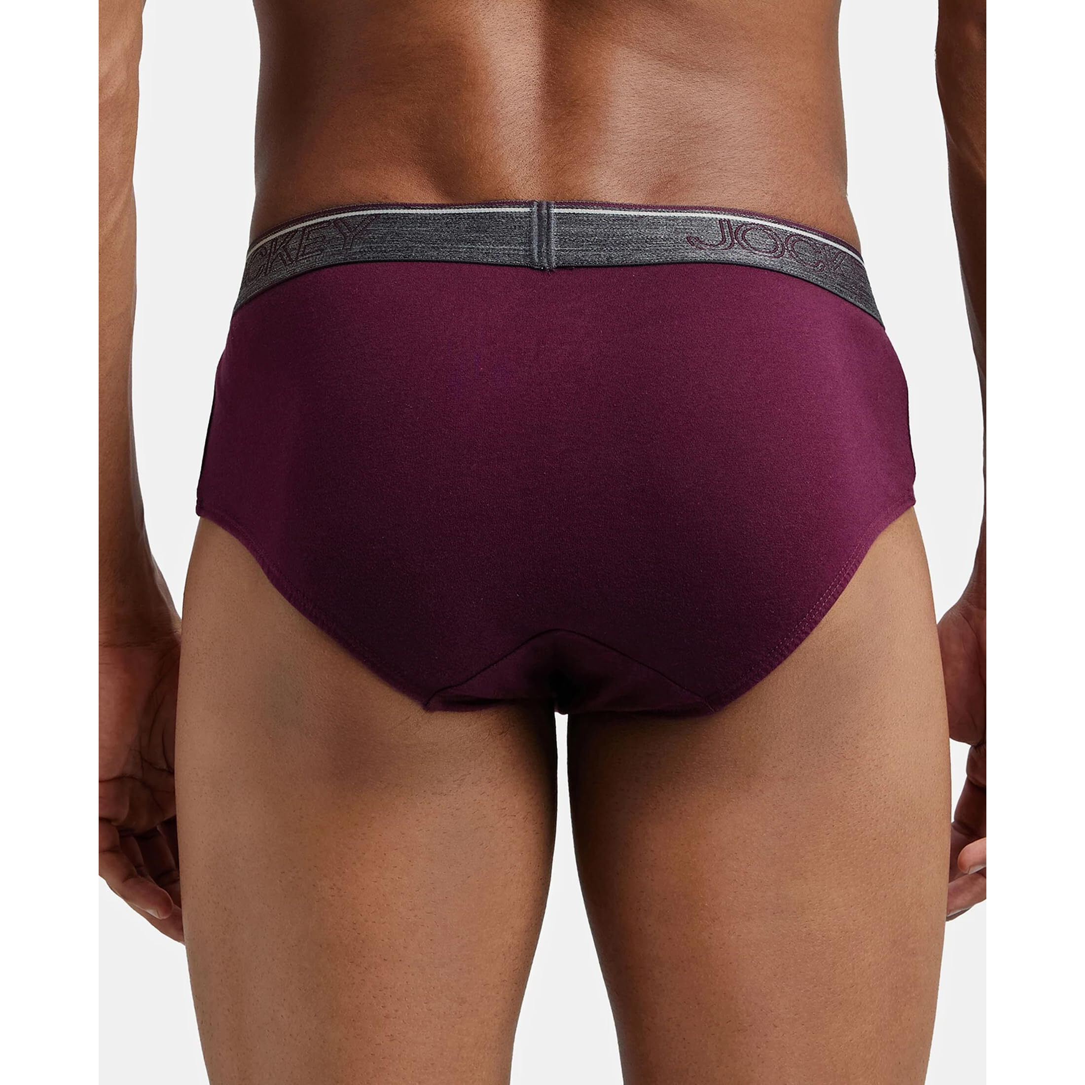 Jockey Men's Cotton Square Cut Brief (Pack of 2) (37837_Purple_XL)