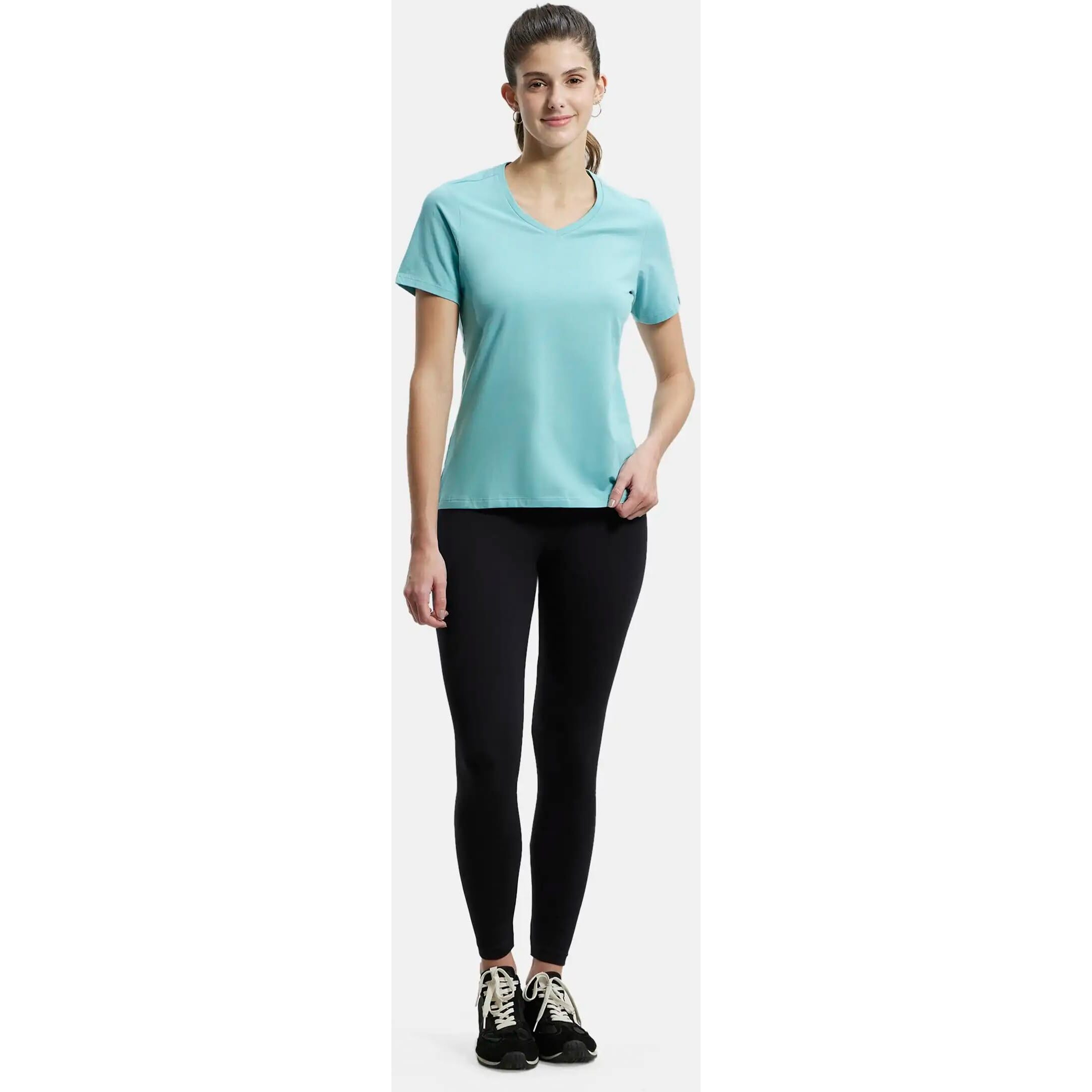 Jockey Leggings with Concealed Elastic Band AW87_Black_S