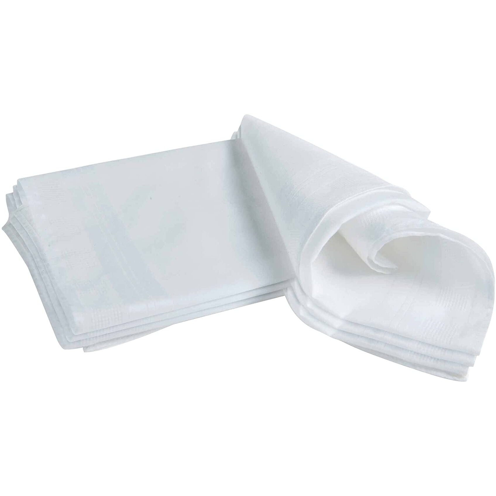 Jockey Cotton Men White Casual Style Handkerchief (Pack Of 3) Hk01_White_Free Size