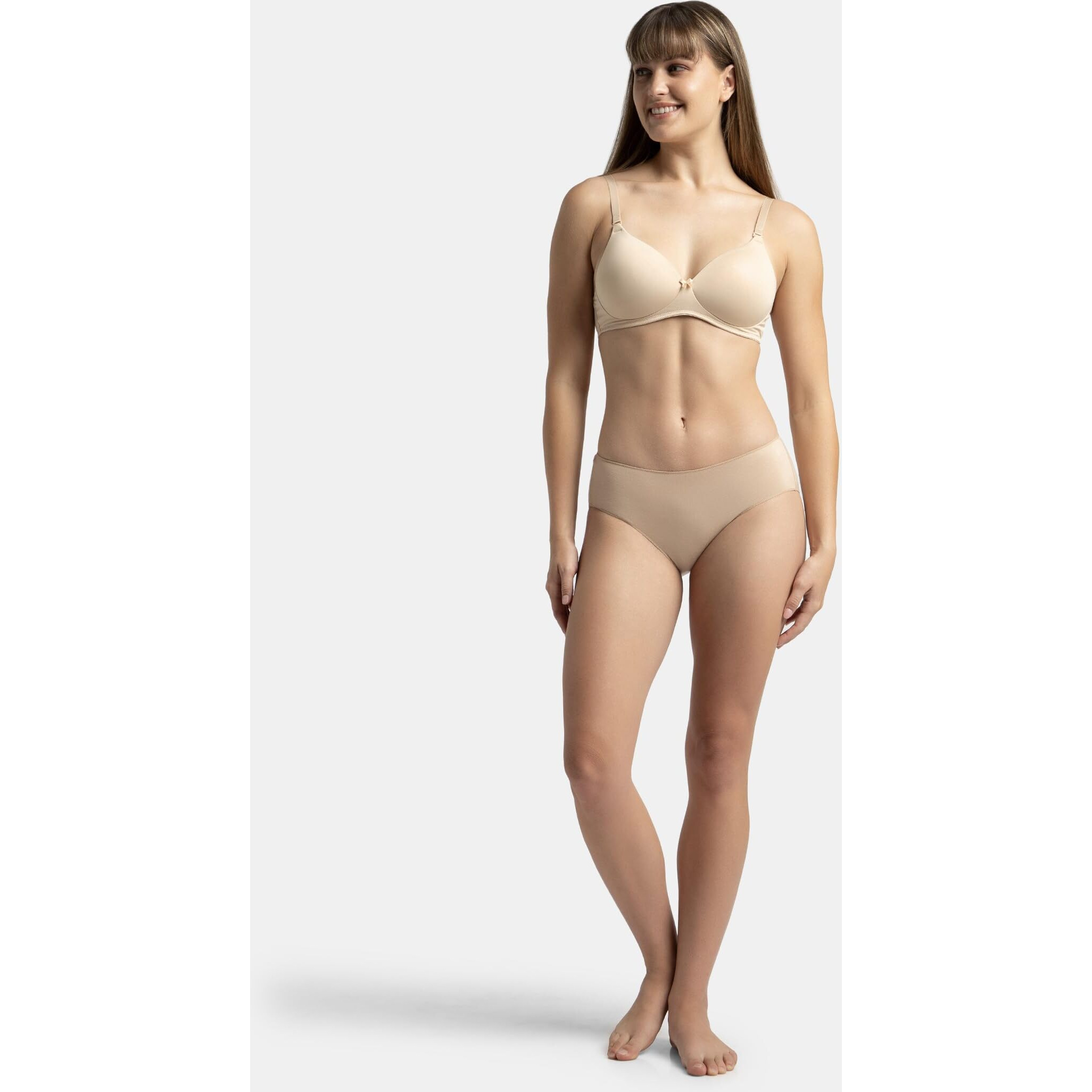 Jockey Women's Modal Hipsters (Pack of 1) (1802_Skin_XL_Skin_XL)