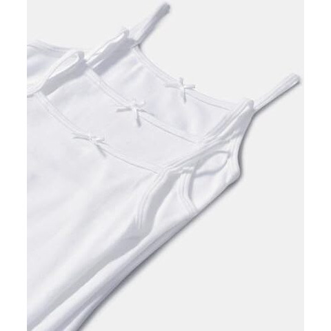 Jockey Girls U Neck Camisole for Girls (Pack of 3) SG04_White_5-6 Yrs