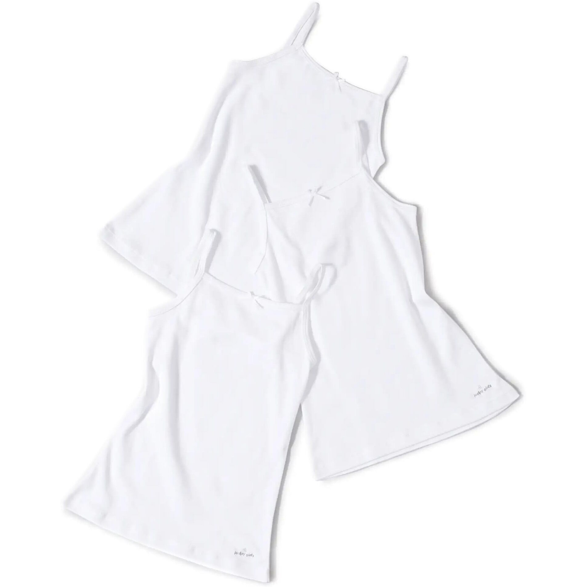 Jockey Girls U Neck Camisole for Girls (Pack of 3) SG04_White_7-8 Yrs