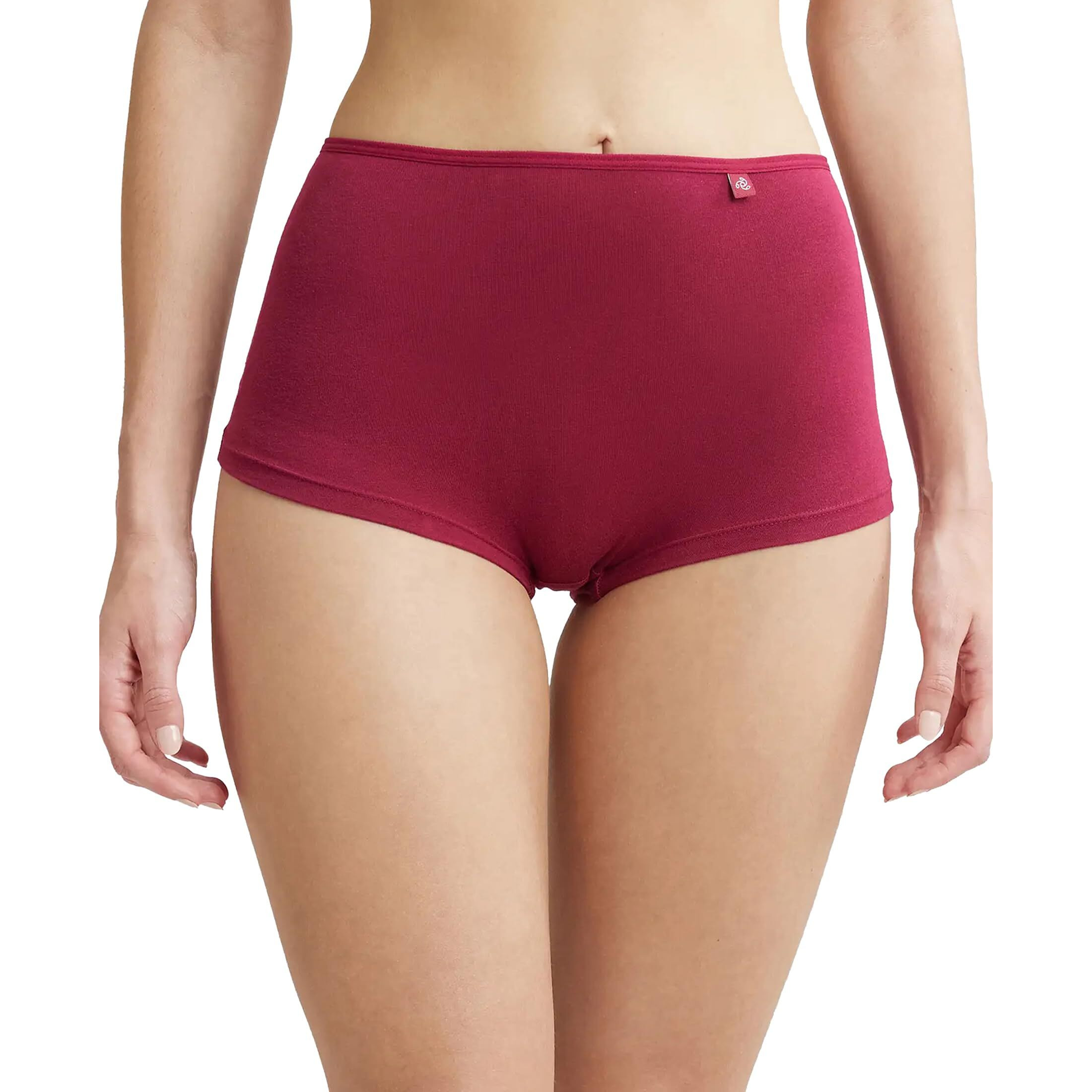 Jockey Women's Boy Leg SS04_Beet Red_XXL