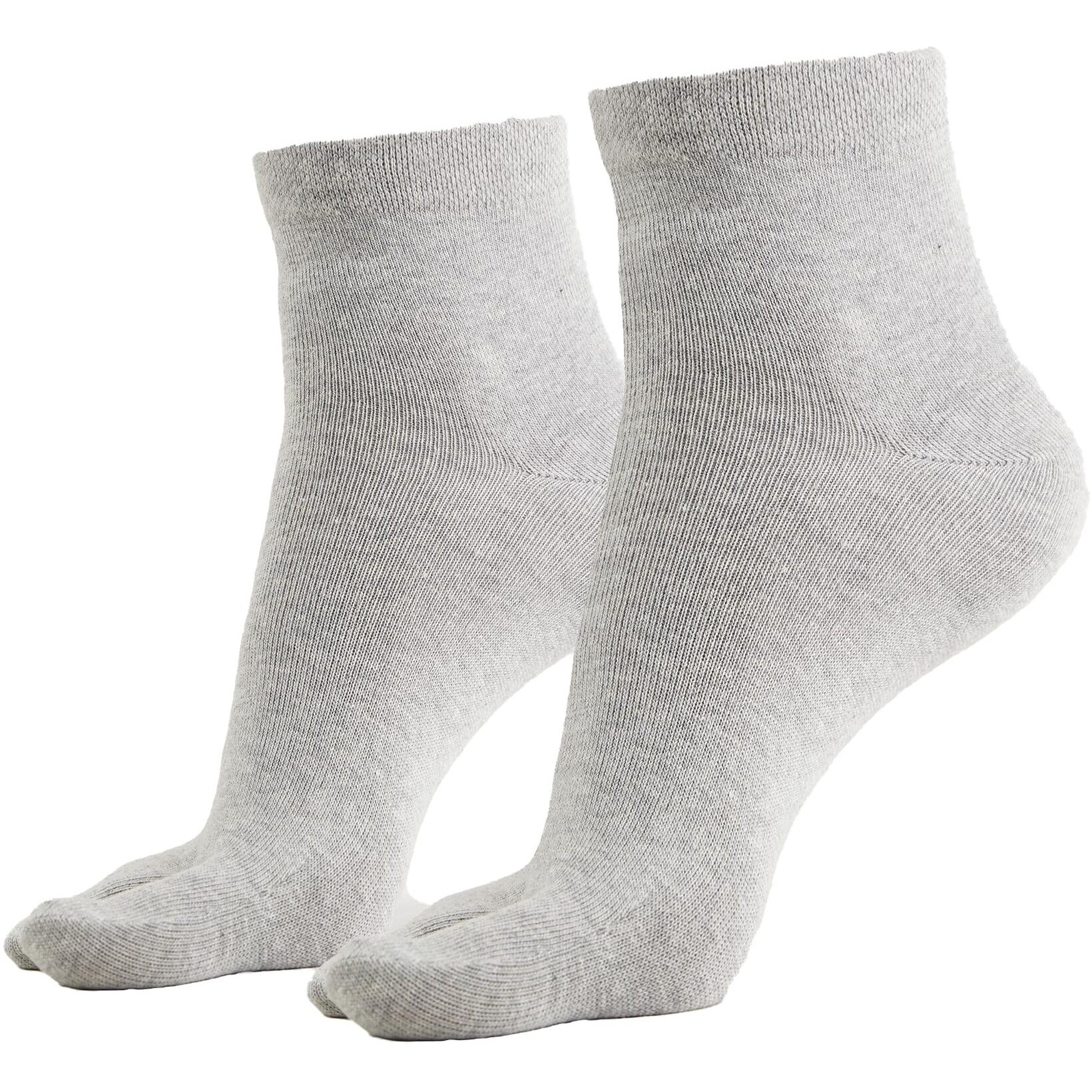 Jockey Women's Ankle Length Toe Cotton Socks 7487_Grey Melange_Free Size