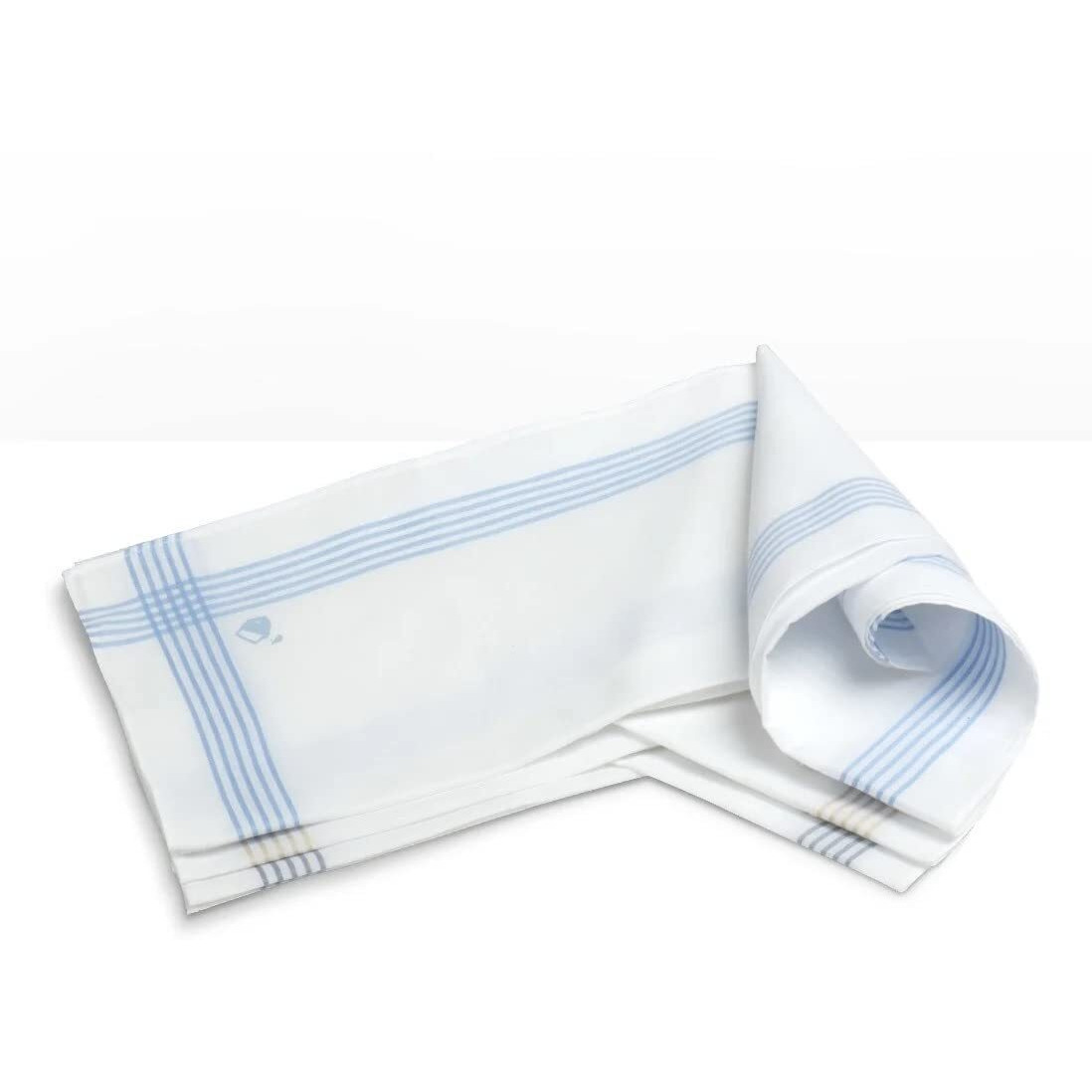 Jockey Cotton Men White Casual Style Handkerchief With Coloured Border (Pack Of 3)_HK02_White_Free Size