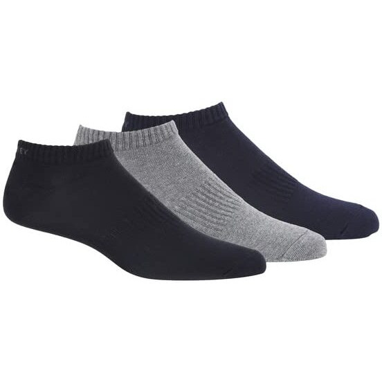 Jockey Men's Over The Knee Cotton Blend Socks (Pack of 3) (7097_Black/Grey Mel/Navy Mel_Free Size_Multicolor)