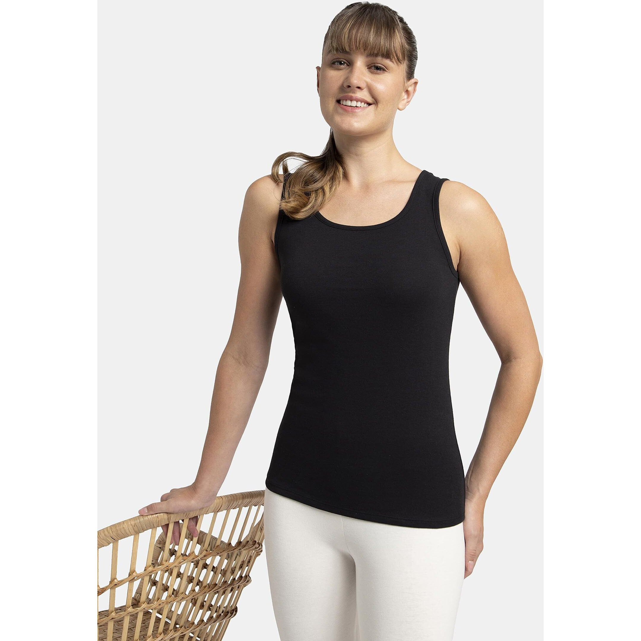 Jockey Women's Slim Fit Tank Top A113_Black_L