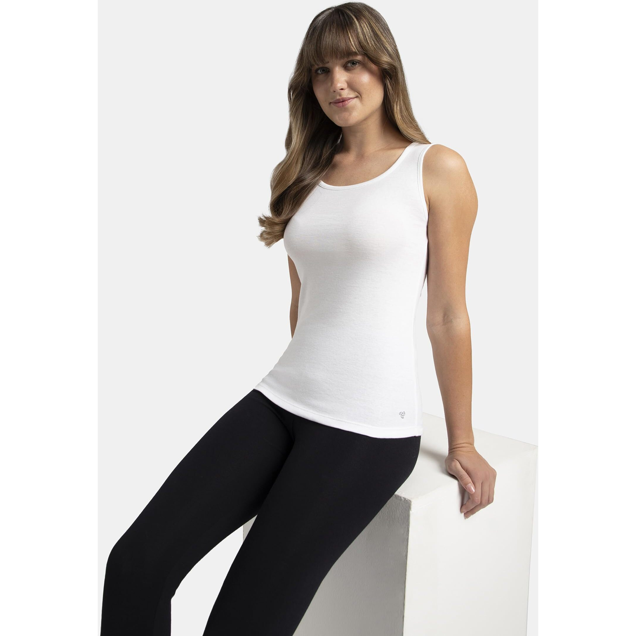 Jockey Women's Slim Fit Tank Top A113_White_M