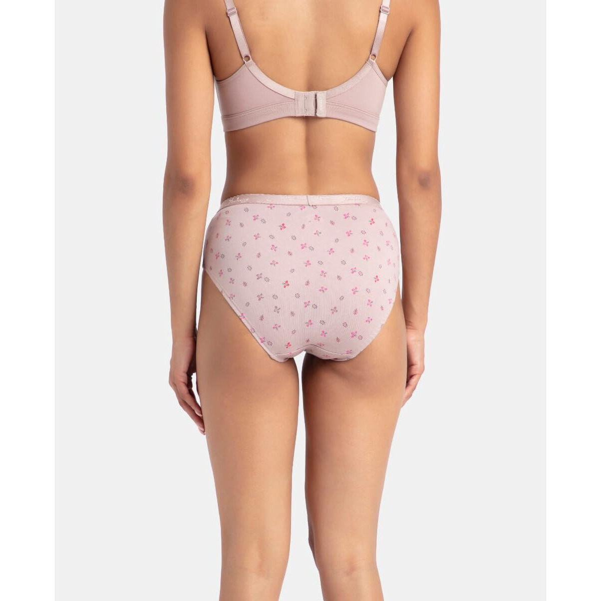 Jockey 1523 Women's High Coverage Super Combed Cotton Mid Waist Hipster with Ultrasoft Exposed Waistband and StayFresh Treatment (Pack of 3_Prints May Vary)_Dark Prints_M
