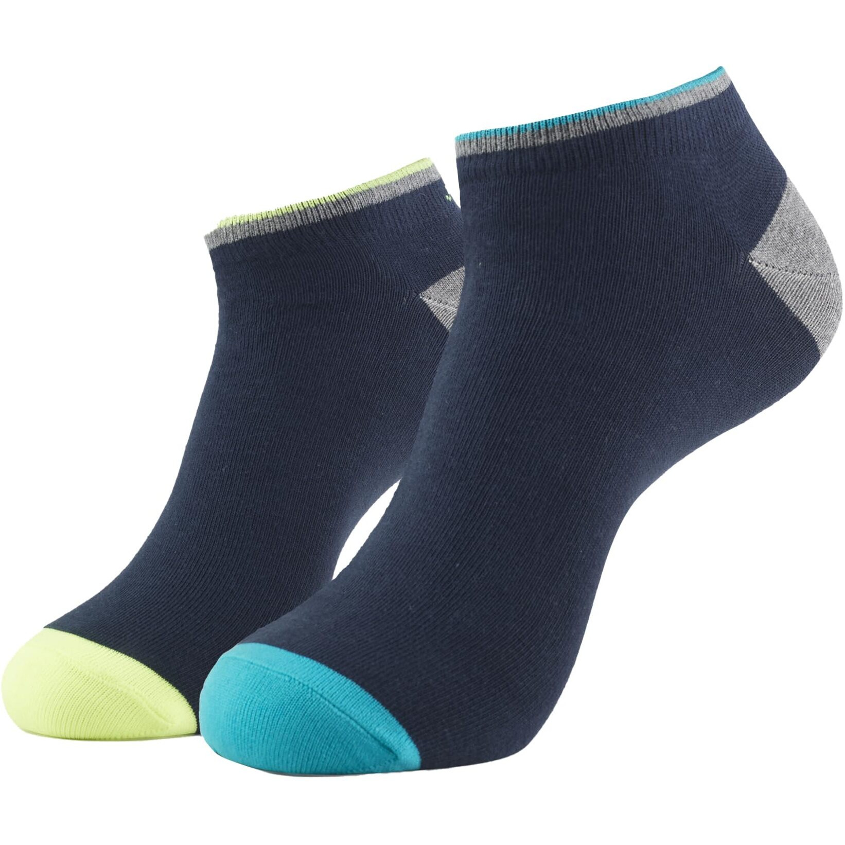 Jockey Men's No Show Cotton Blend Socks (Pack of 2) (7052_Navy_Free Size_Navy)