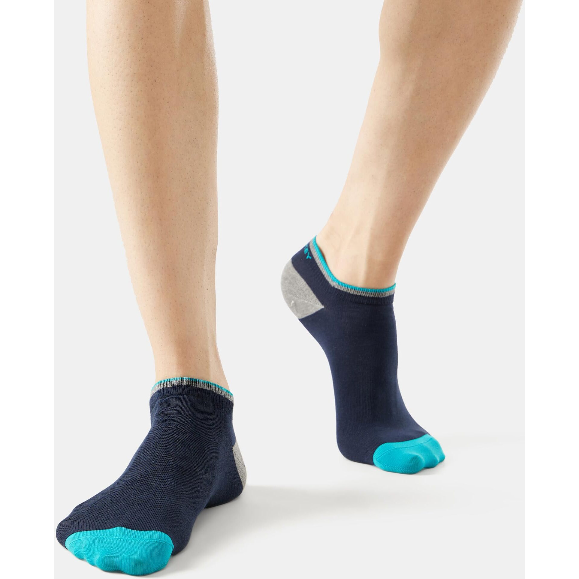 Jockey Men's No Show Cotton Blend Socks (Pack of 2) (7052_Navy_Free Size_Navy)