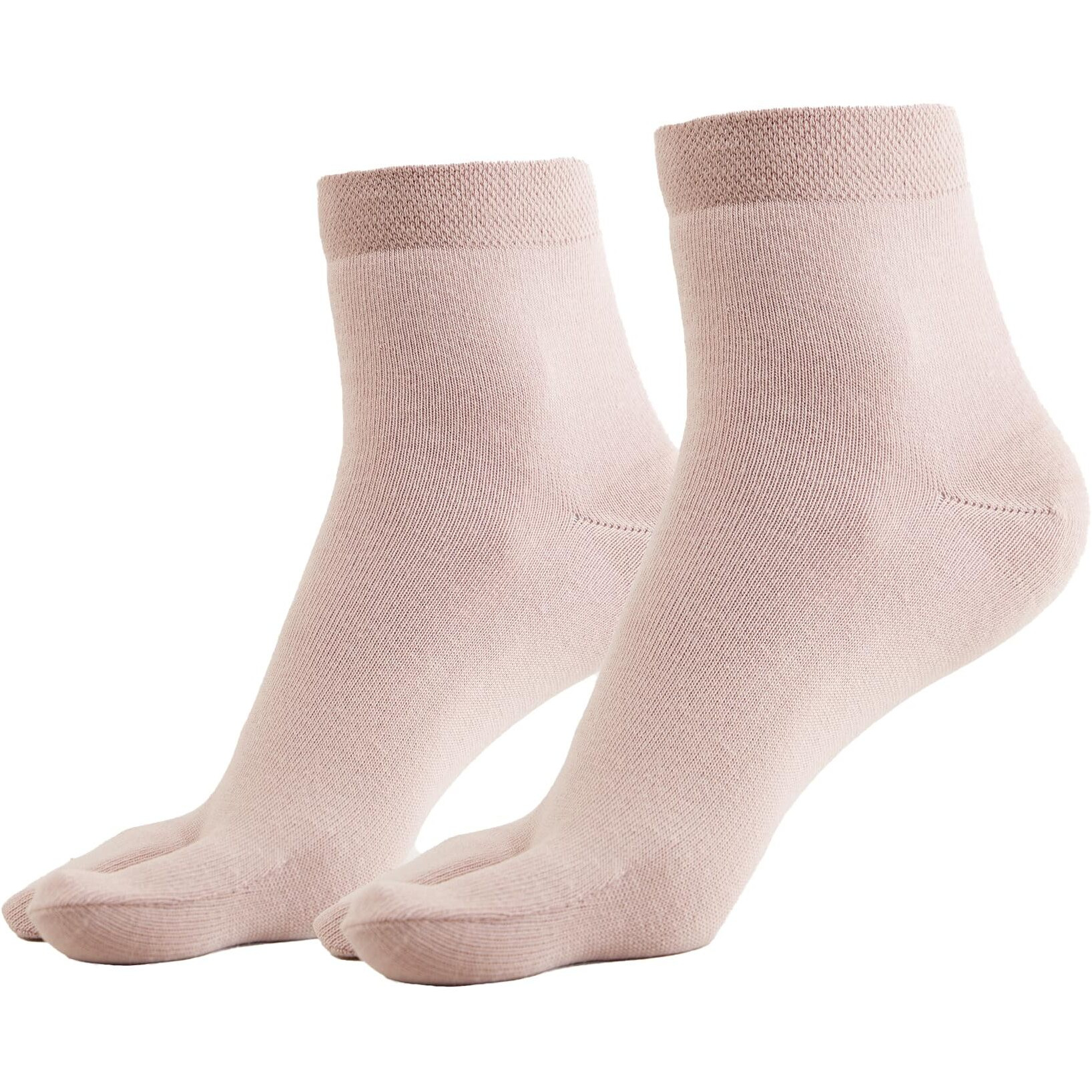Jockey 7487 Women's Compact Cotton Stretch Toe Regular Socks With Stay Fresh Treatment (Pack Of 2)_Pale Mauve_Free Size, Pink