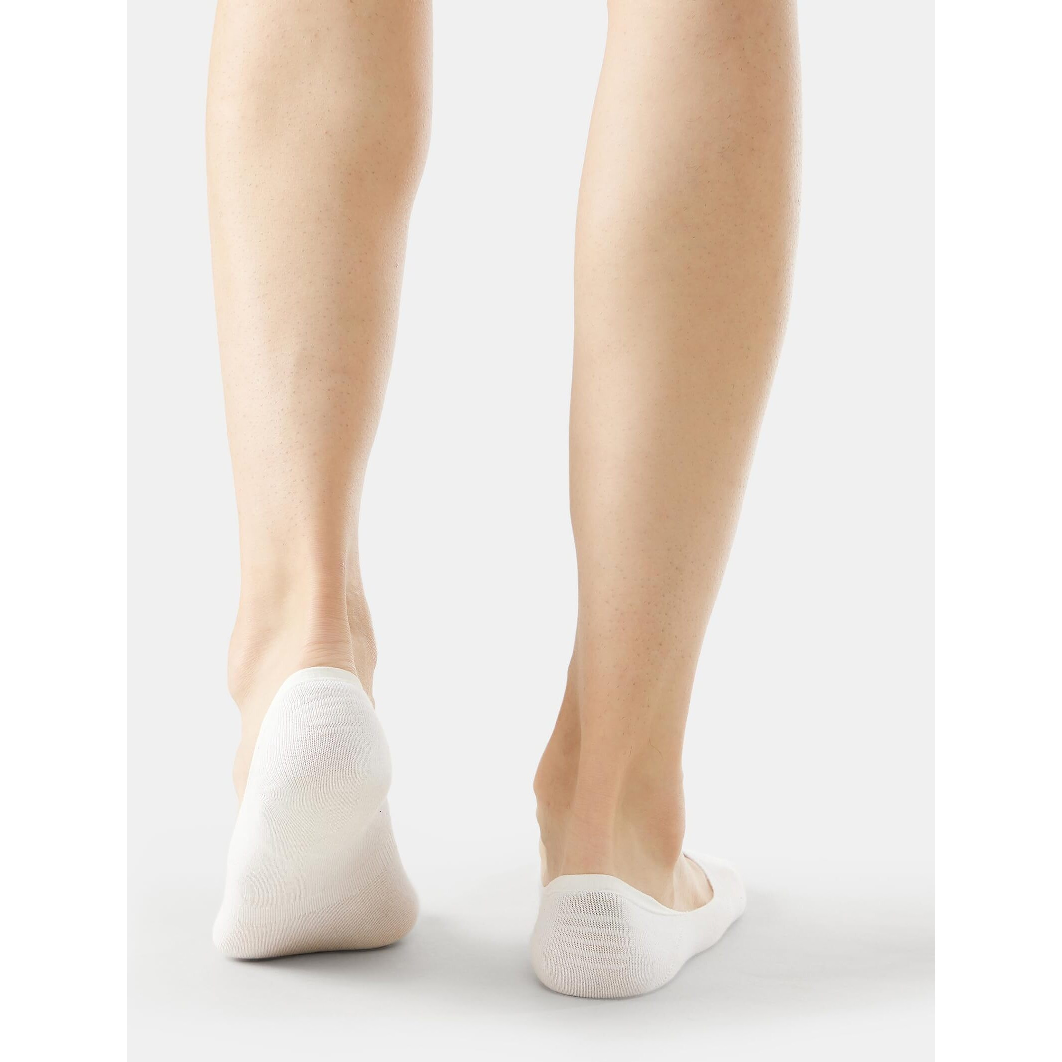 Jockey 7099 Men's Compact Cotton Stretch No Show Socks With Stay Fresh Treatment (Pack of 2)_White_FREE SIZE