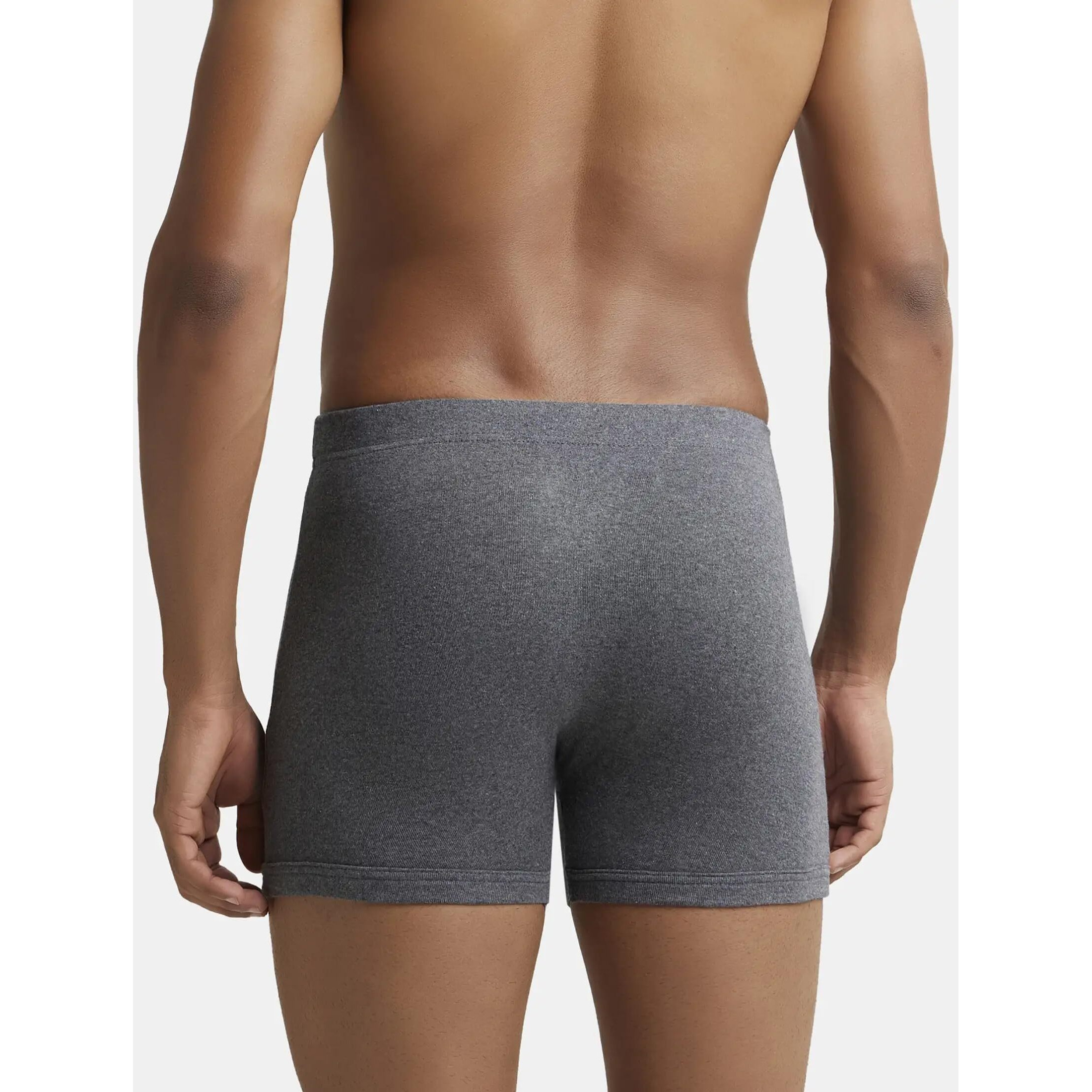 Jockey 8008 Men's Super Combed Cotton Rib Solid Boxer Brief with Ultrasoft Concealed Waistband (Pack of 3)_Multi Colour_M