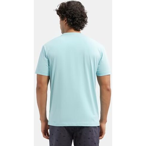 Jockey 2714 Men's Super Combed Cotton Rich Solid Round Neck Half Sleeve T-Shirt_Sea Angel_L