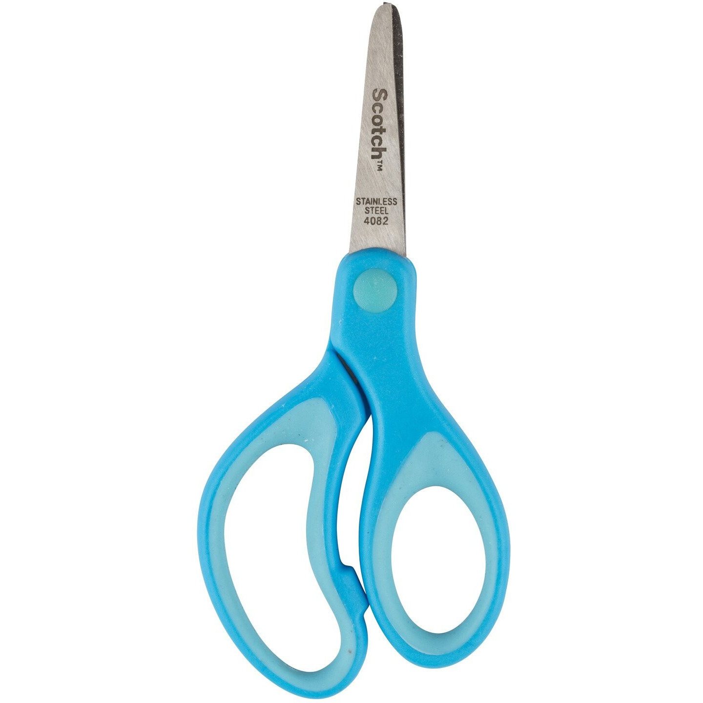 Scotch Stainless Steel Soft Grip Blunt Tip Kid safe Scissor(Color may vary)