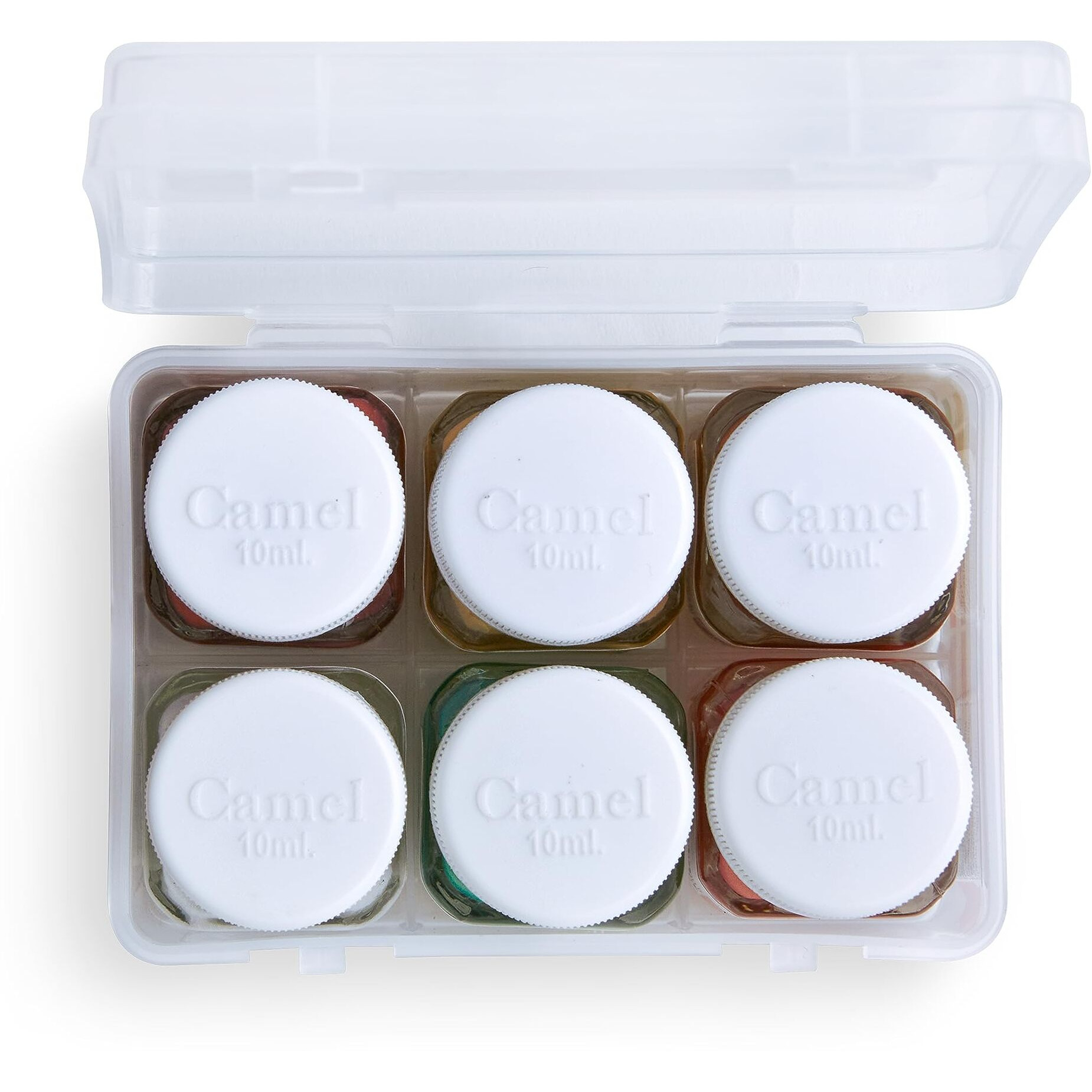 Camel Fabrica Acrylic Metallic Color - 10ml each, 6 Shades