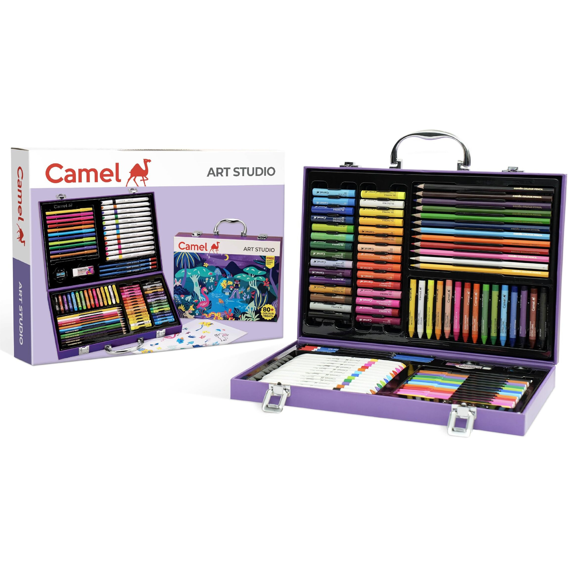 Camel Art Studio Set | Reusable Briefcase Pack